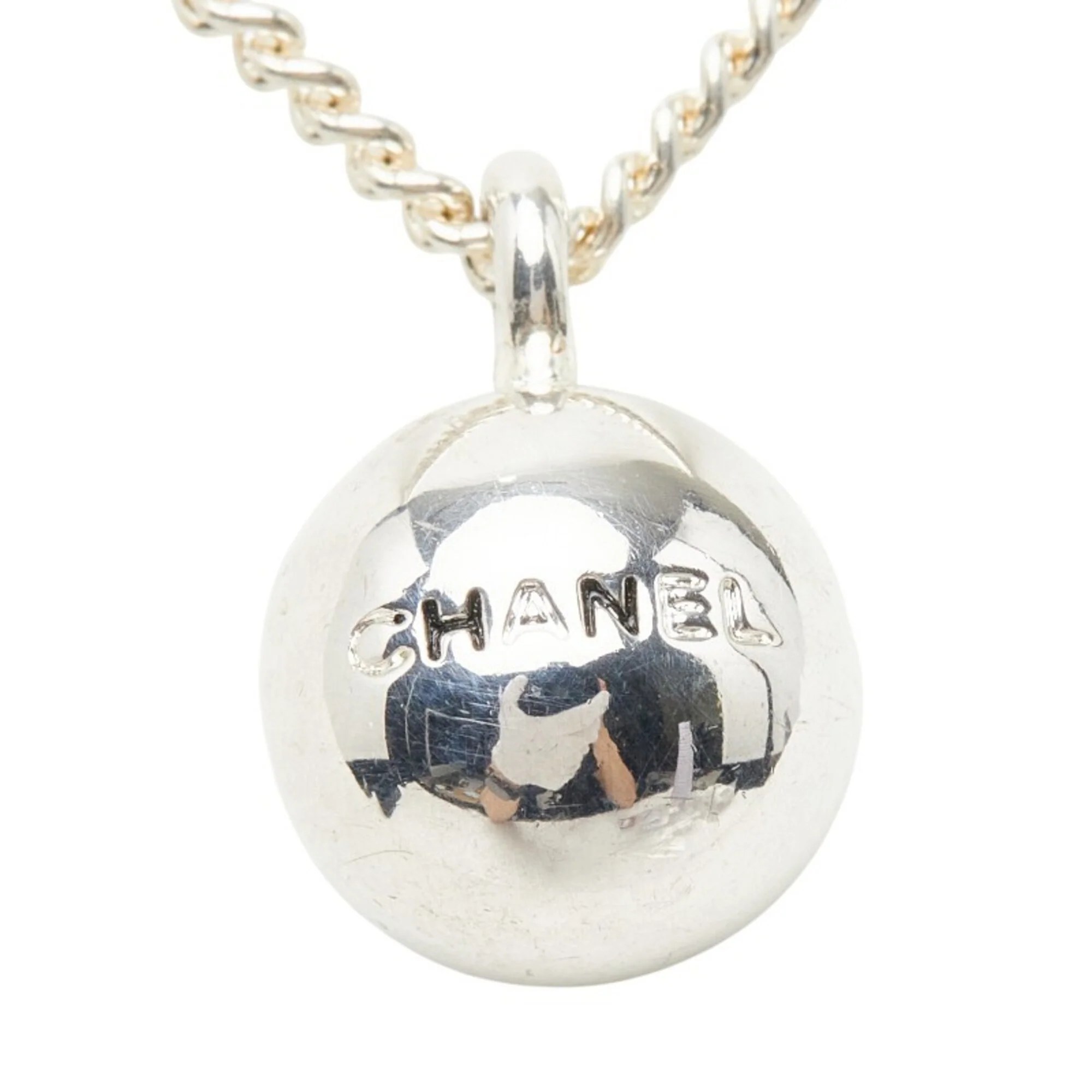 Ball Pendant Necklace Metal - Image 3
