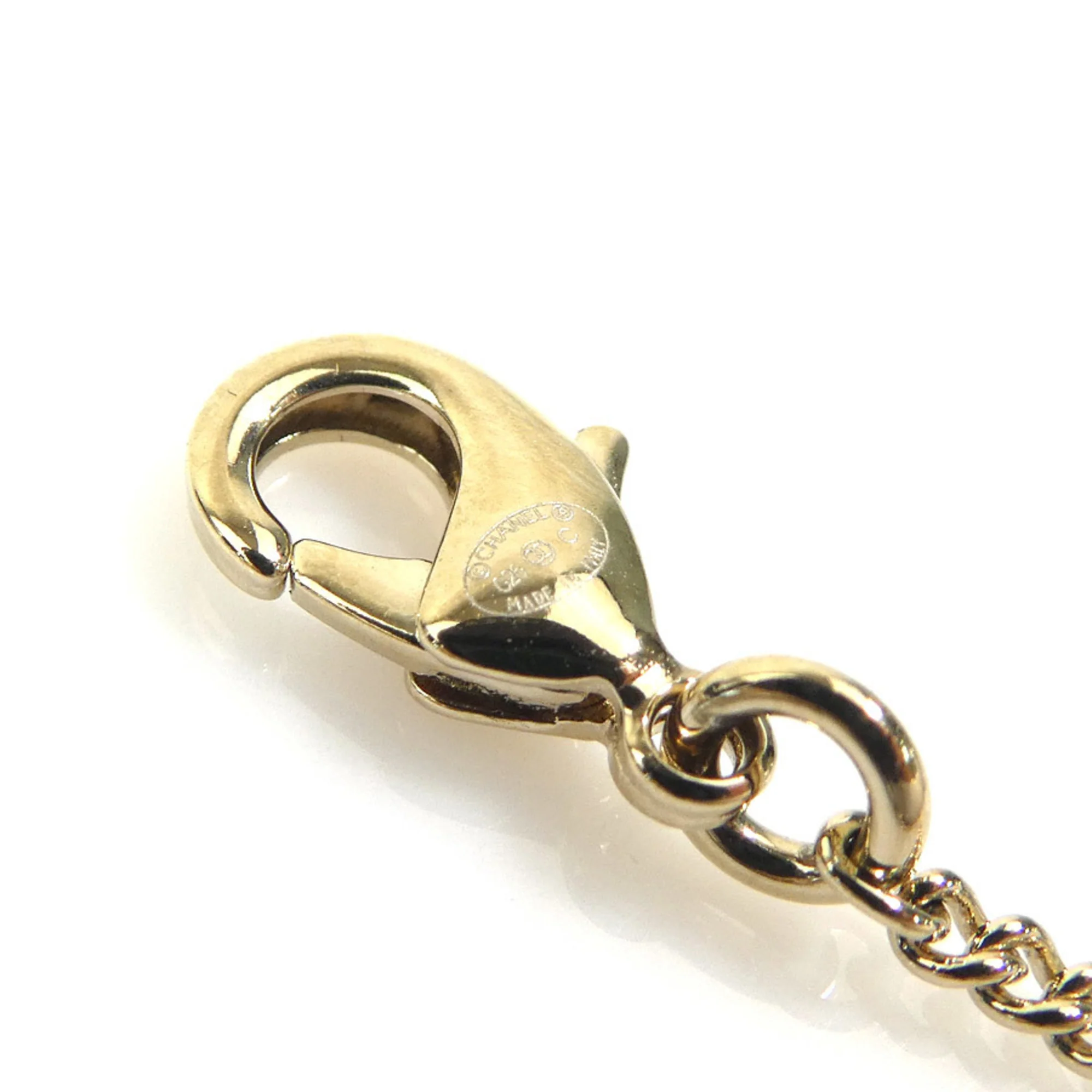 Bambi Pendant Necklace Metal With Faux Pearl Black Gold Green Off-White - Image 8