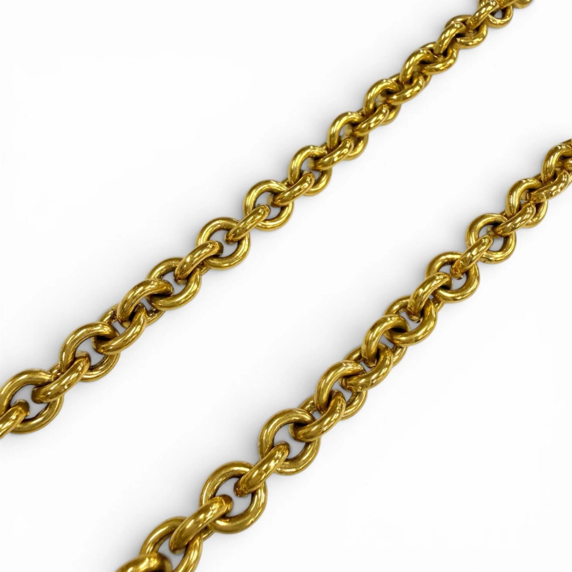 CC Logo Chain Pendant Necklace Metal - Image 4