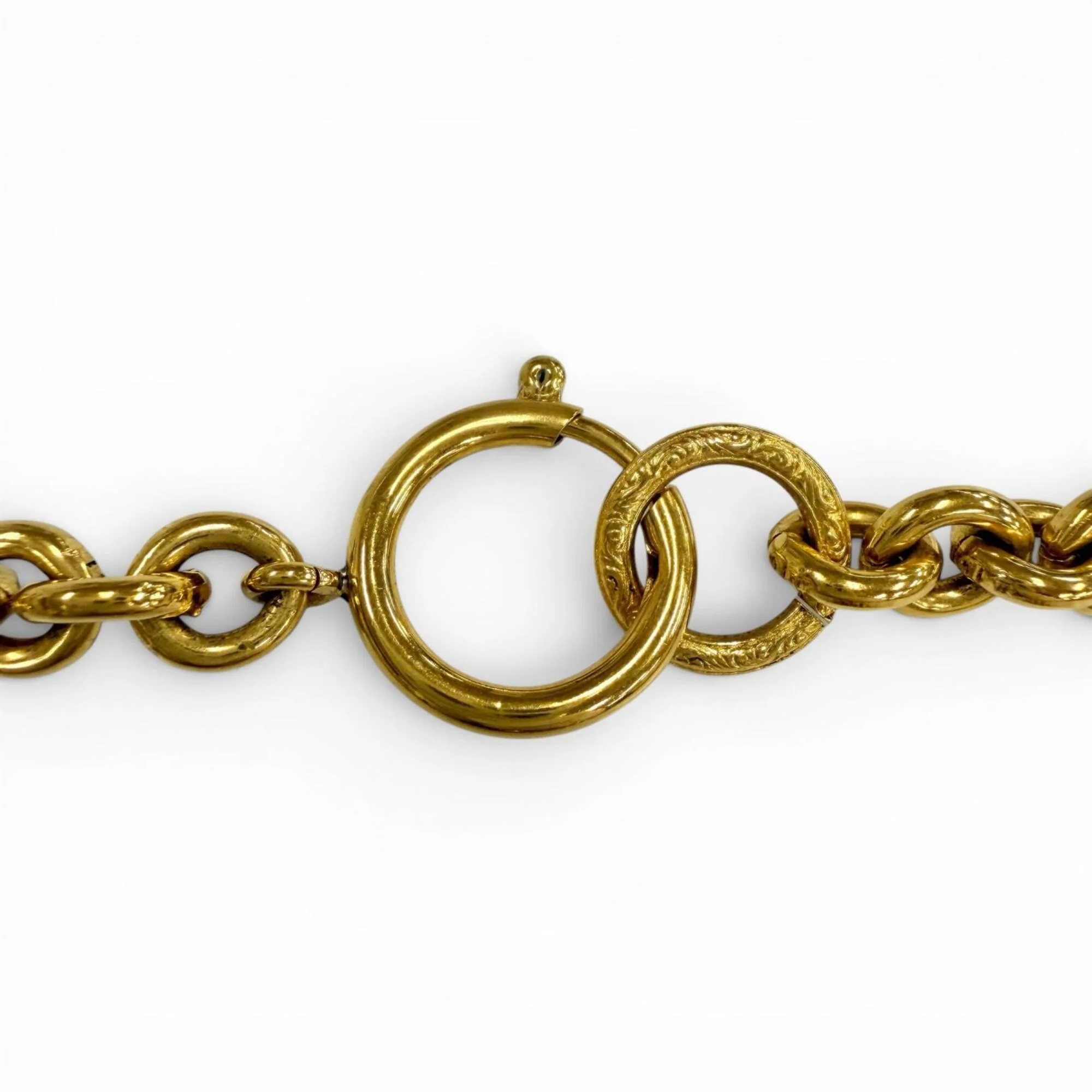 CC Logo Chain Pendant Necklace Metal - Image 6