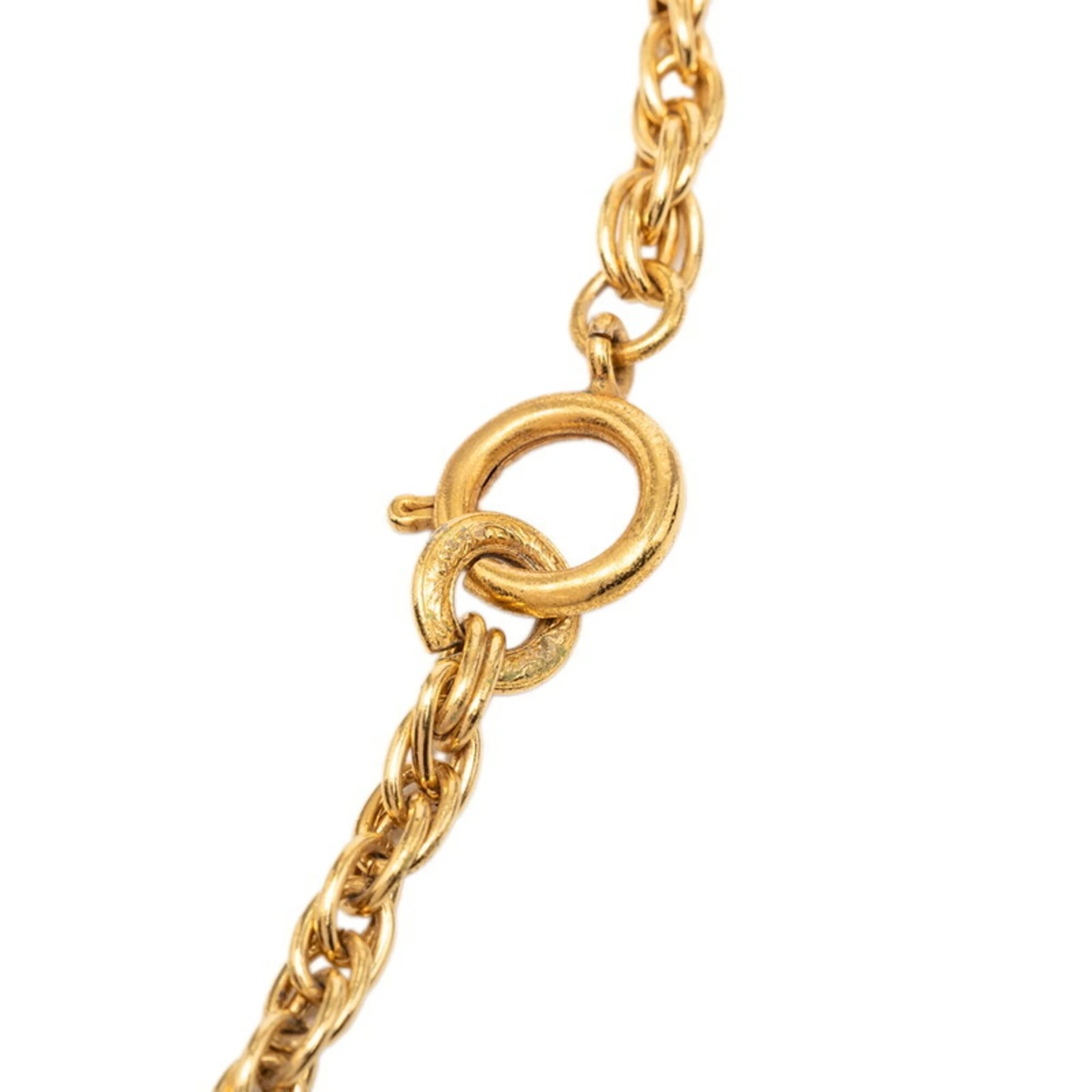 CC Logo Chain Pendant Necklace Metal - Image 6