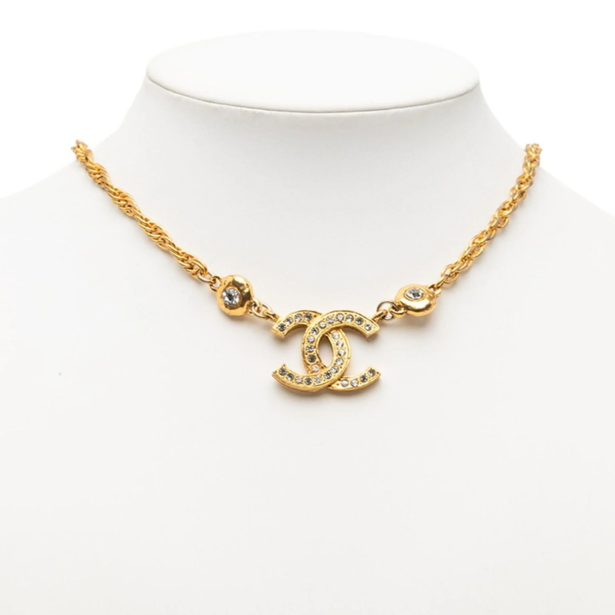 CC Logo Chain Pendant Necklace Metal - Image 6