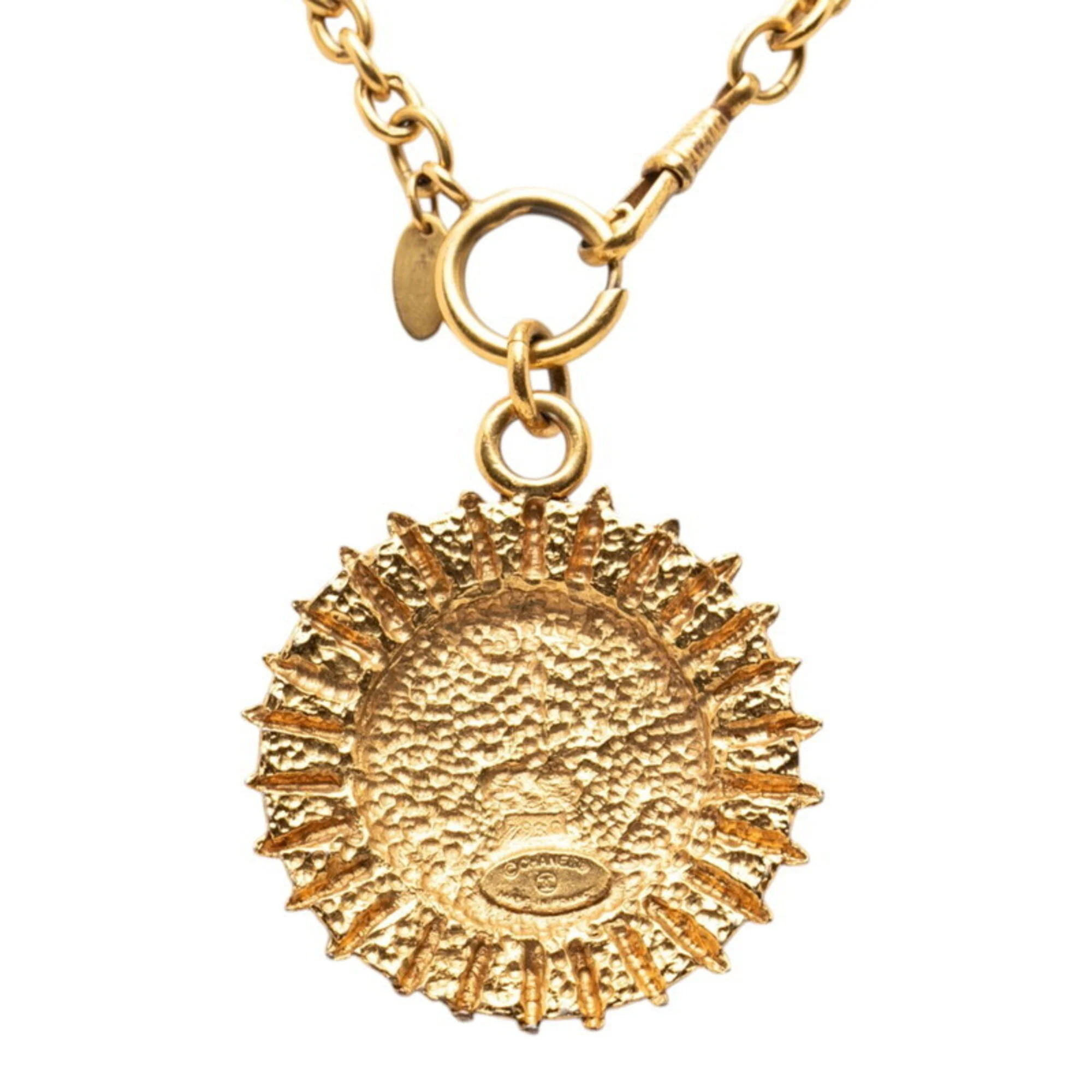 CC Logo Chain Pendant Necklace Metal - Image 2