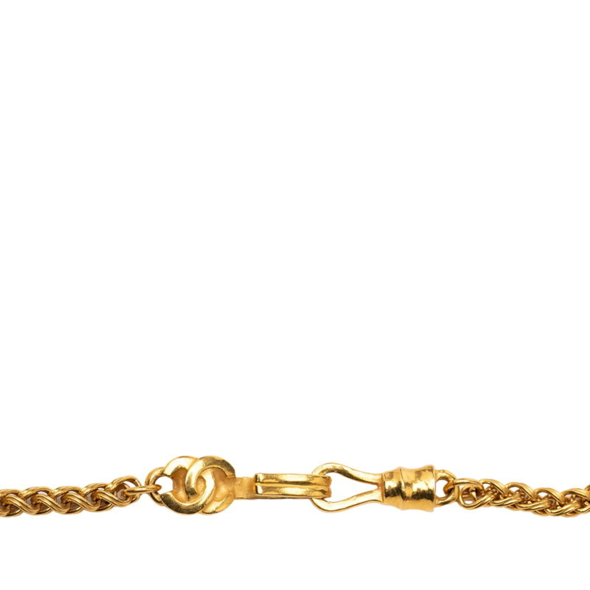 CC Logo Chain Pendant Necklace Metal - Image 4