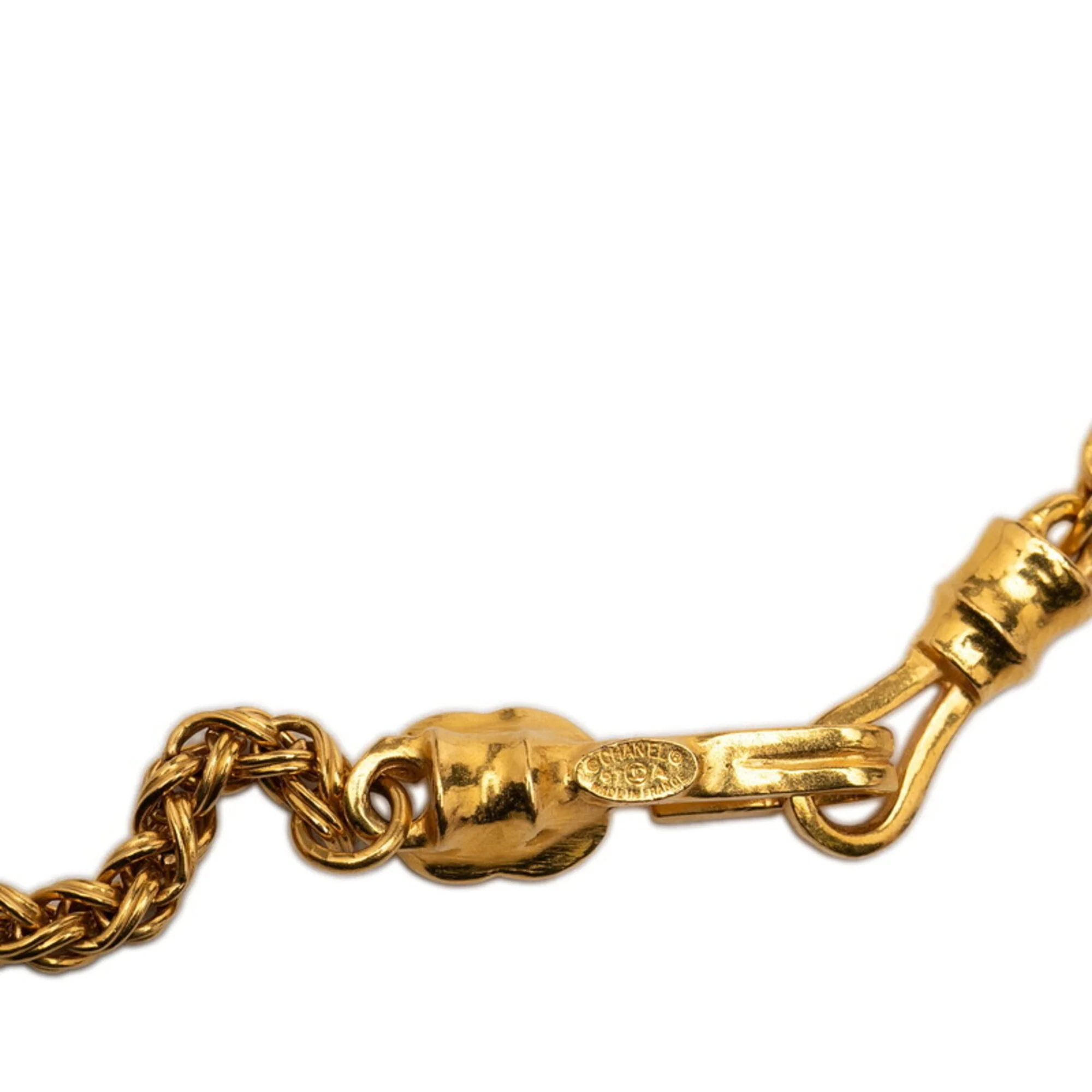 CC Logo Chain Pendant Necklace Metal - Image 5