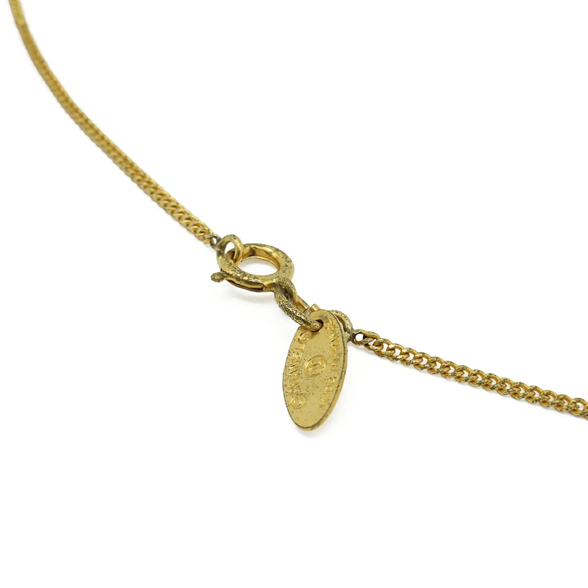 CC Logo Chain Pendant Necklace Metal - Image 6