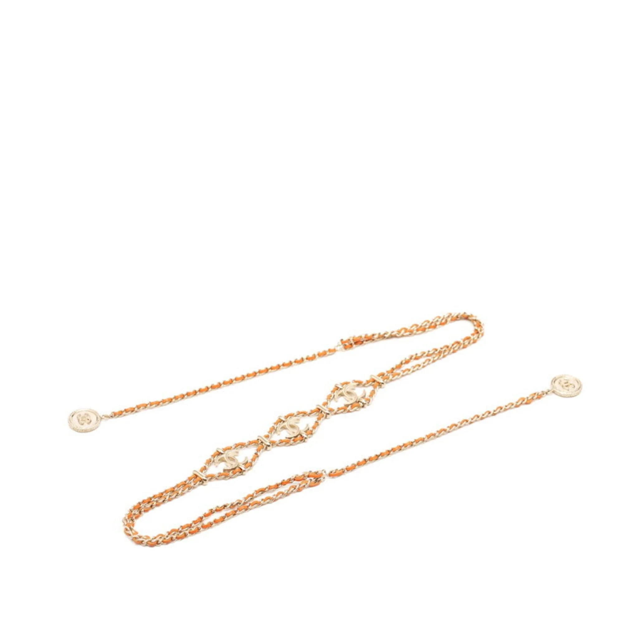 CC Logo Chain Pendant Necklace Metal - Image 2