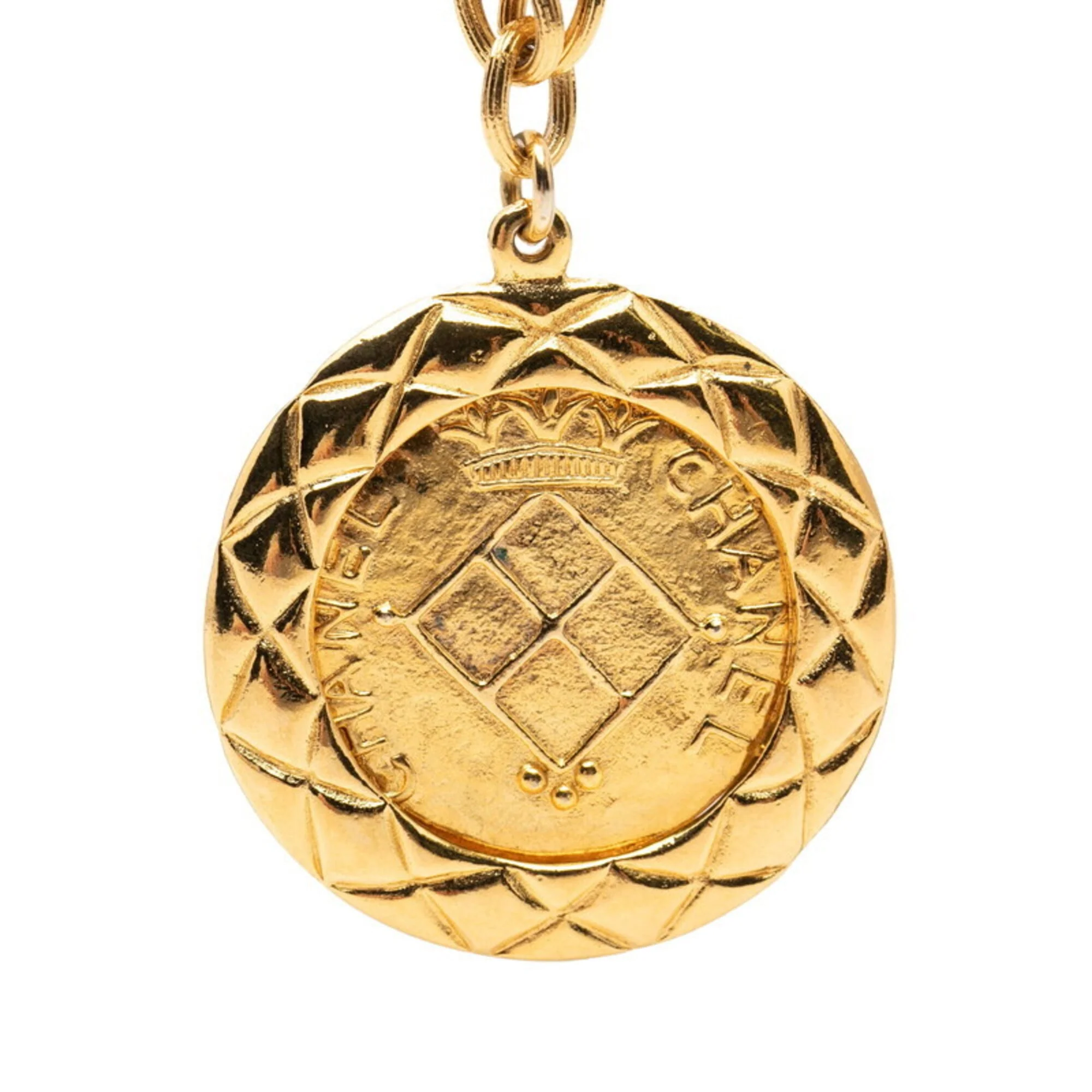 CC Logo Chain Pendant Necklace Metal - Image 2