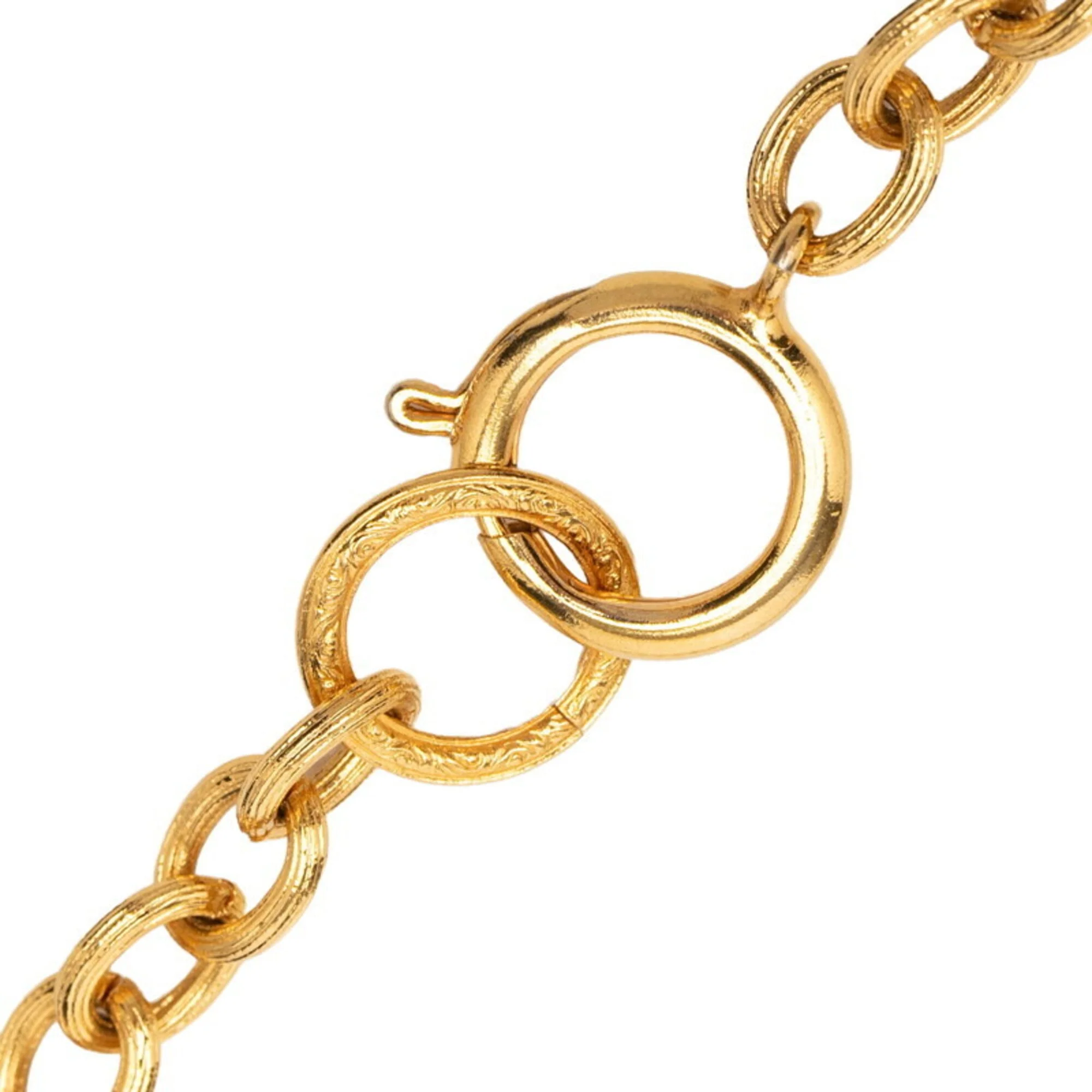 CC Logo Chain Pendant Necklace Metal - Image 4