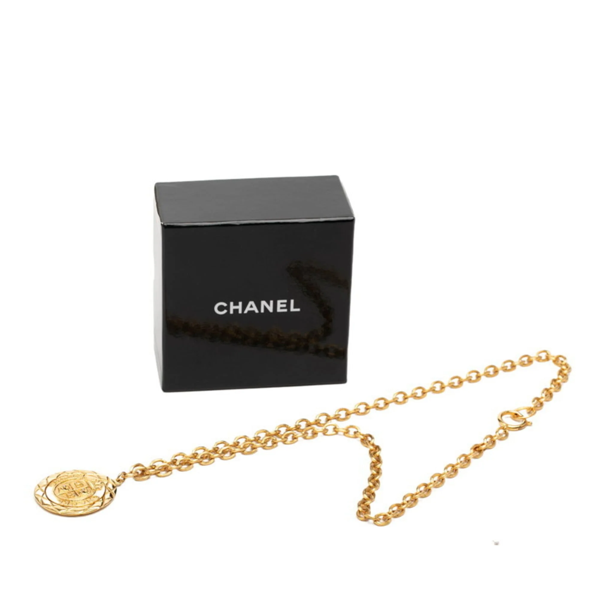 CC Logo Chain Pendant Necklace Metal - Image 7