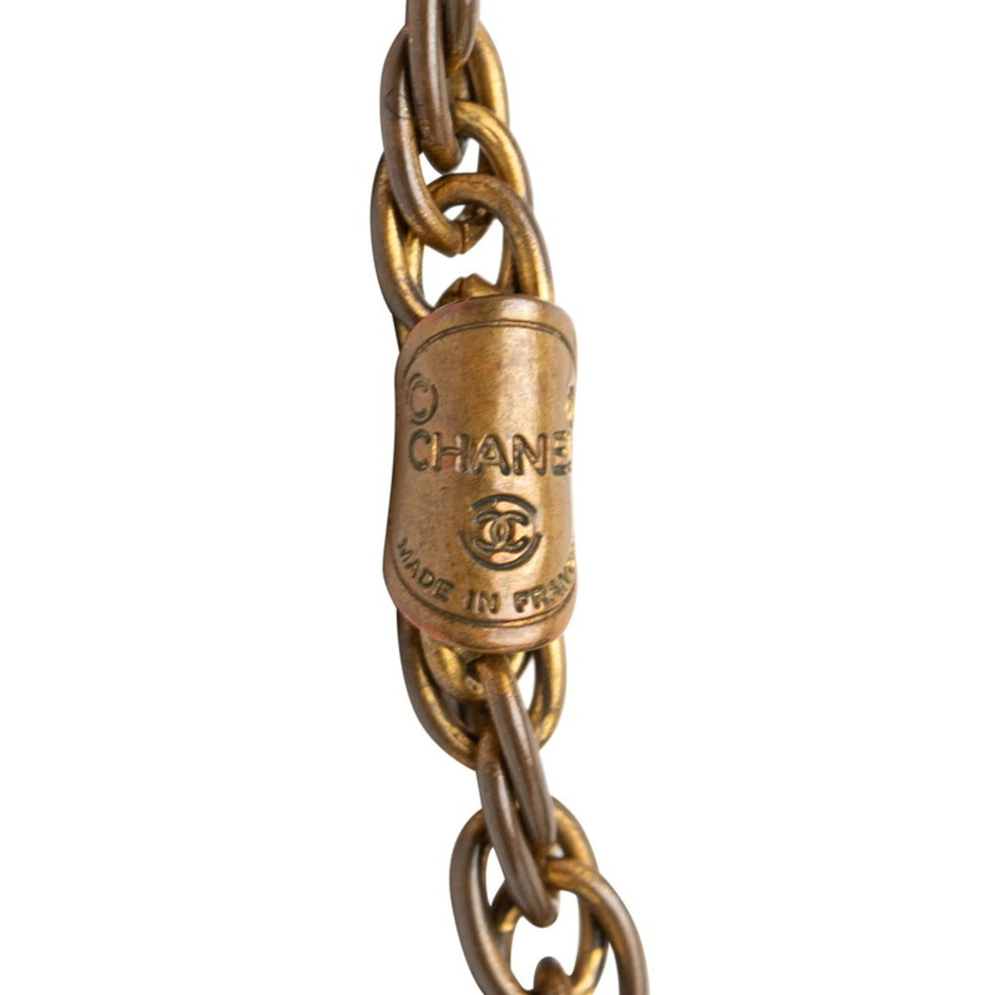CC Logo Chain Pendant Necklace Metal - Image 6