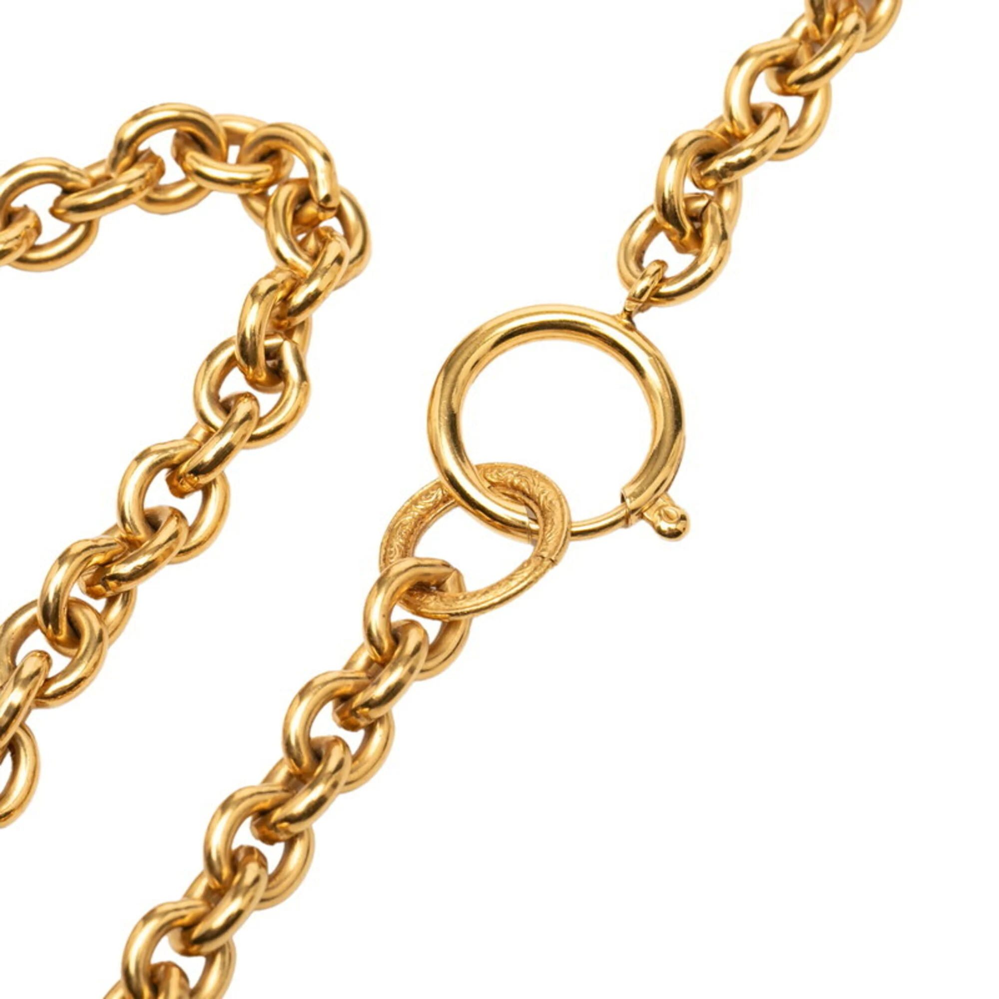 CC Logo Chain Pendant Necklace Metal - Image 4