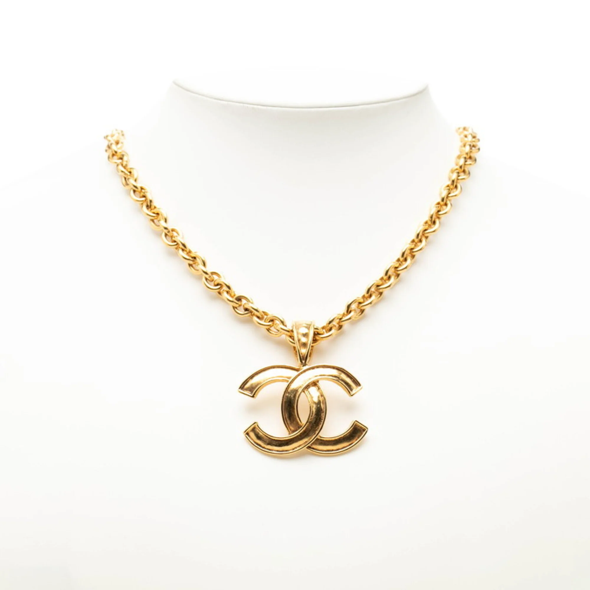 CC Logo Chain Pendant Necklace Metal - Image 6