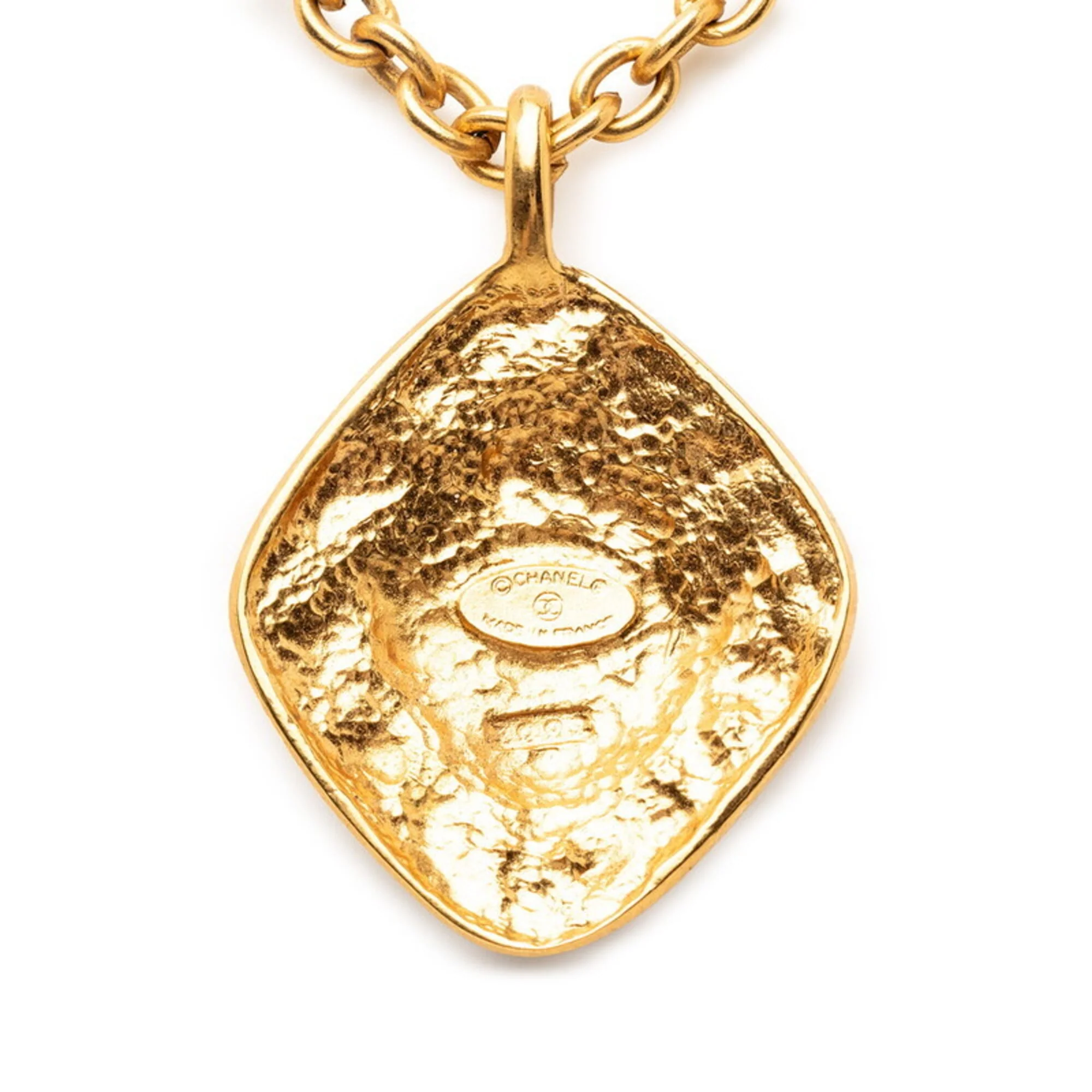 CC Logo Chain Pendant Necklace Metal - Image 2