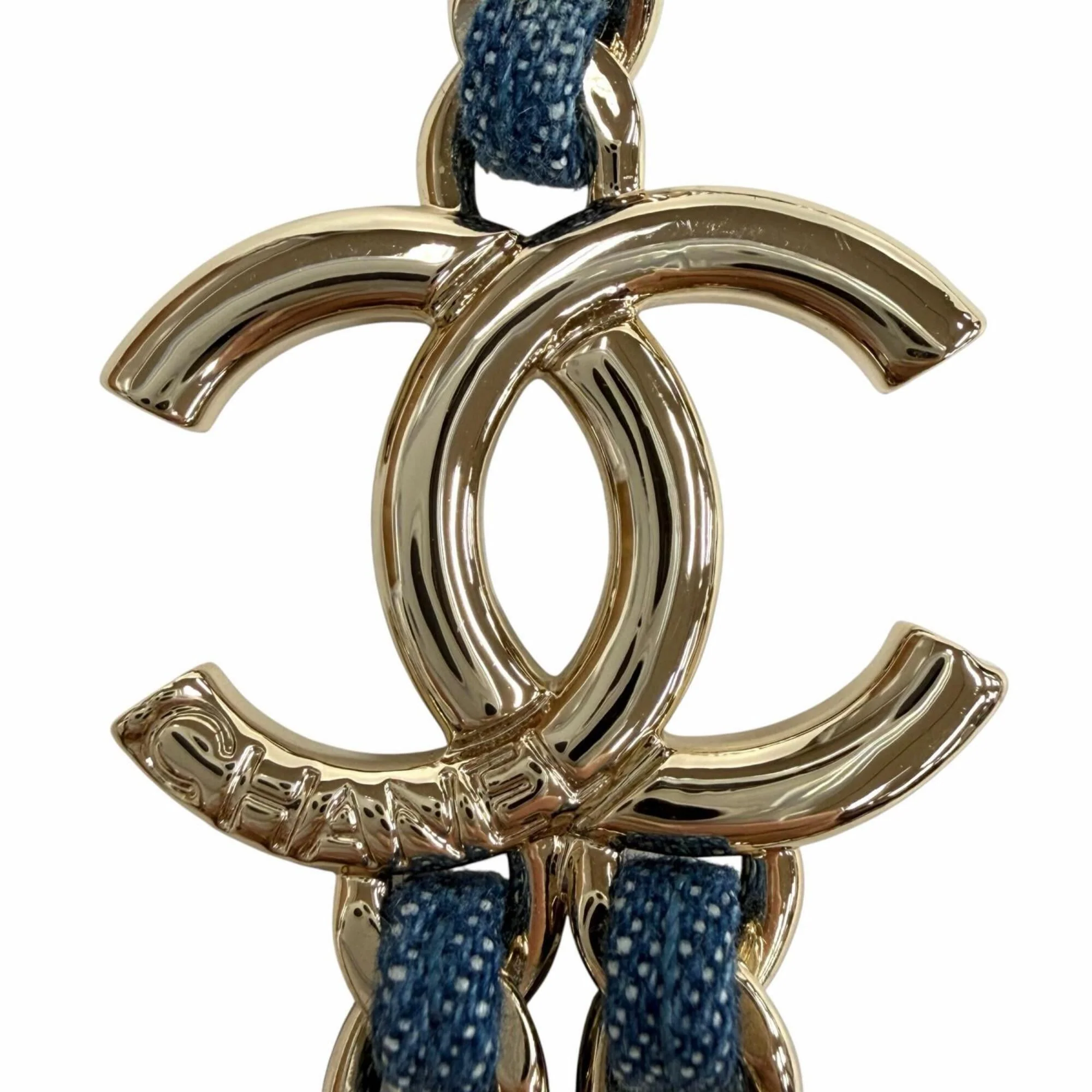 CC Logo Chain Pendant Necklace Metal - Image 4