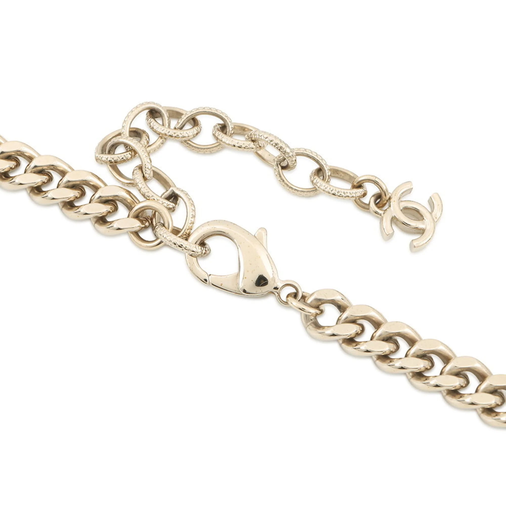 CC Logo Lock Pendant Necklace Metal - Image 5