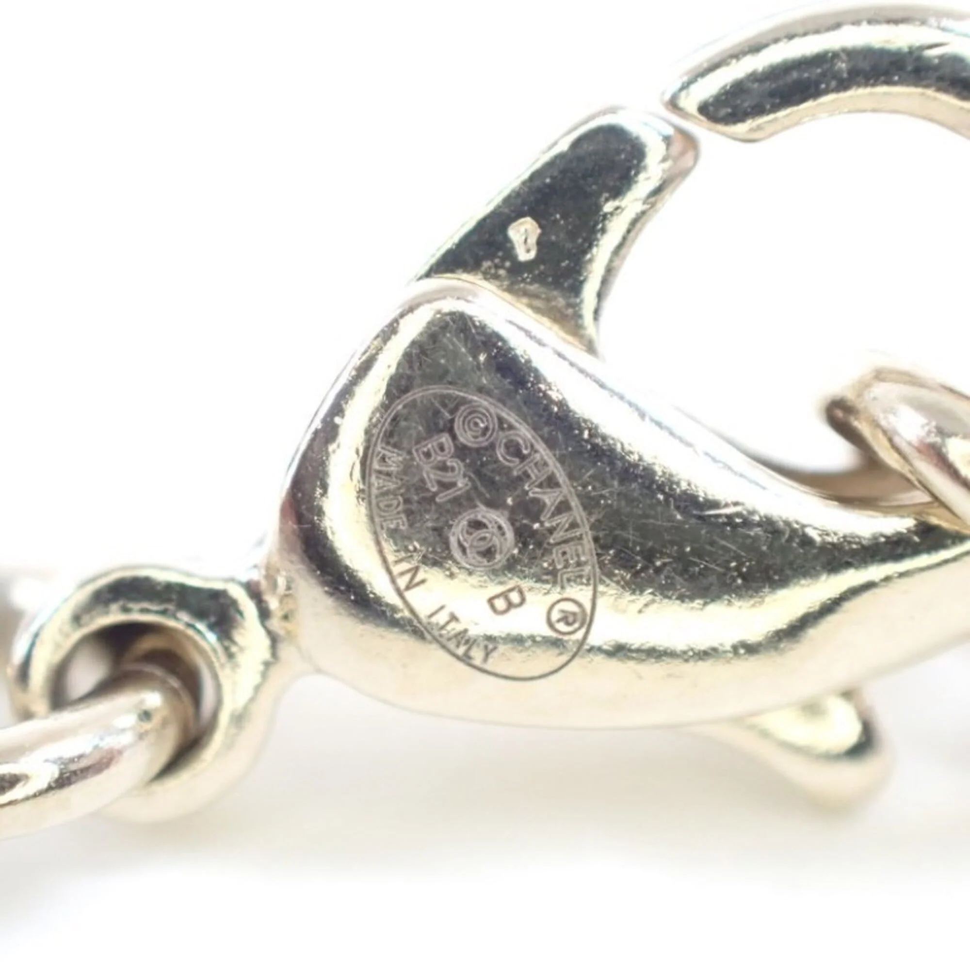CC Logo Pendant Necklace Gold-Tone Metal - Image 6