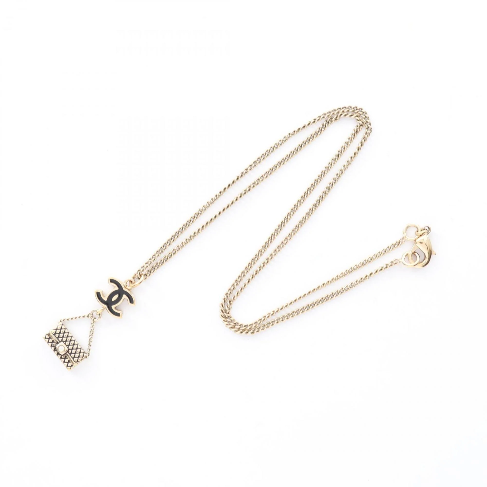 CC Logo Pendant Necklace Metal - Image 3