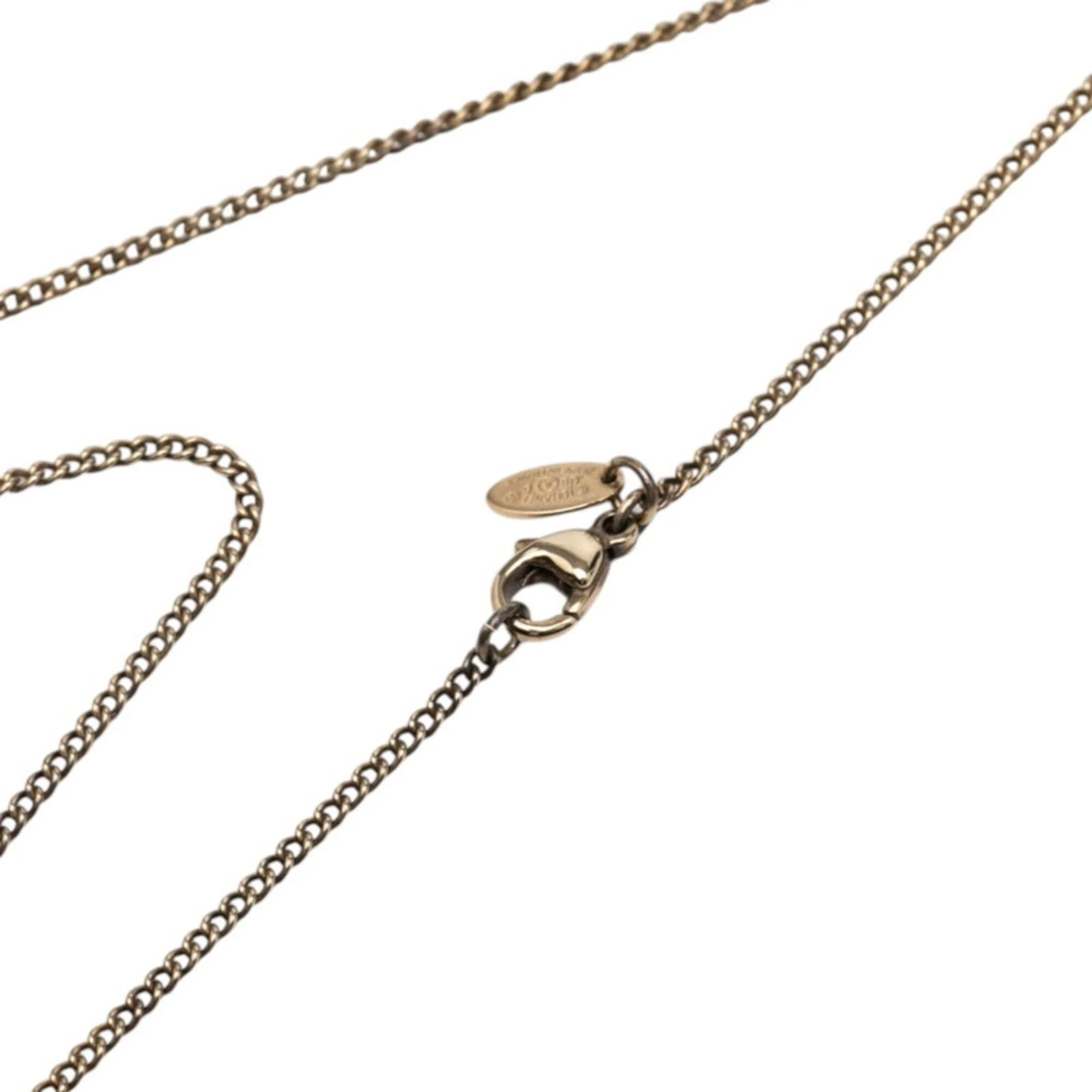 CC Logo Pendant Necklace Metal - Image 4