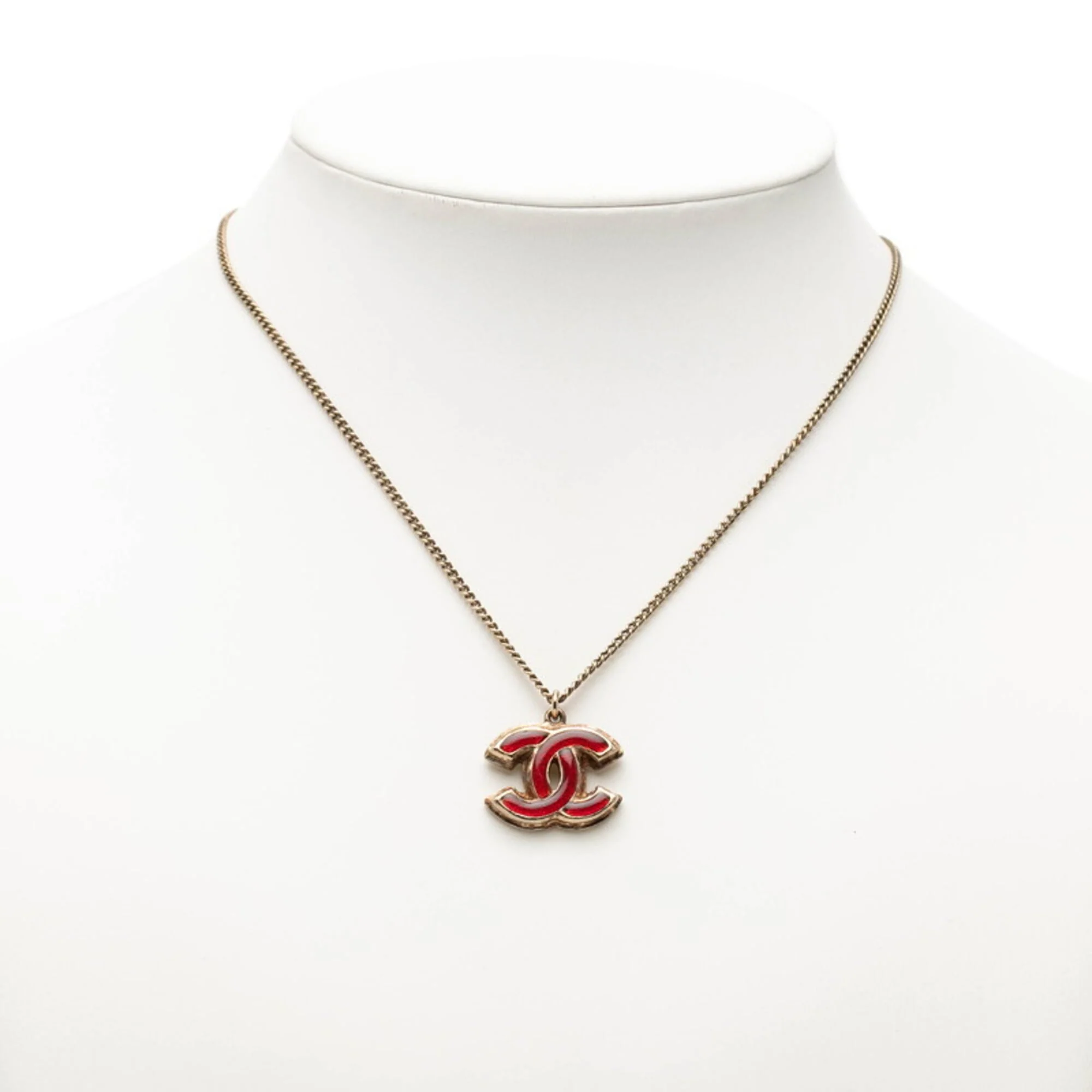 CC Logo Pendant Necklace Metal - Image 6