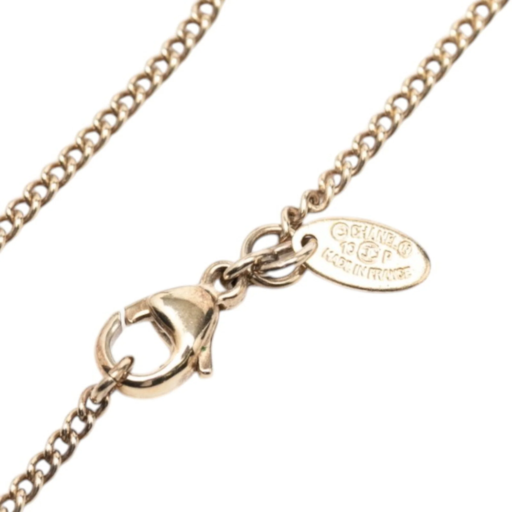 CC Logo Pendant Necklace Metal - Image 5