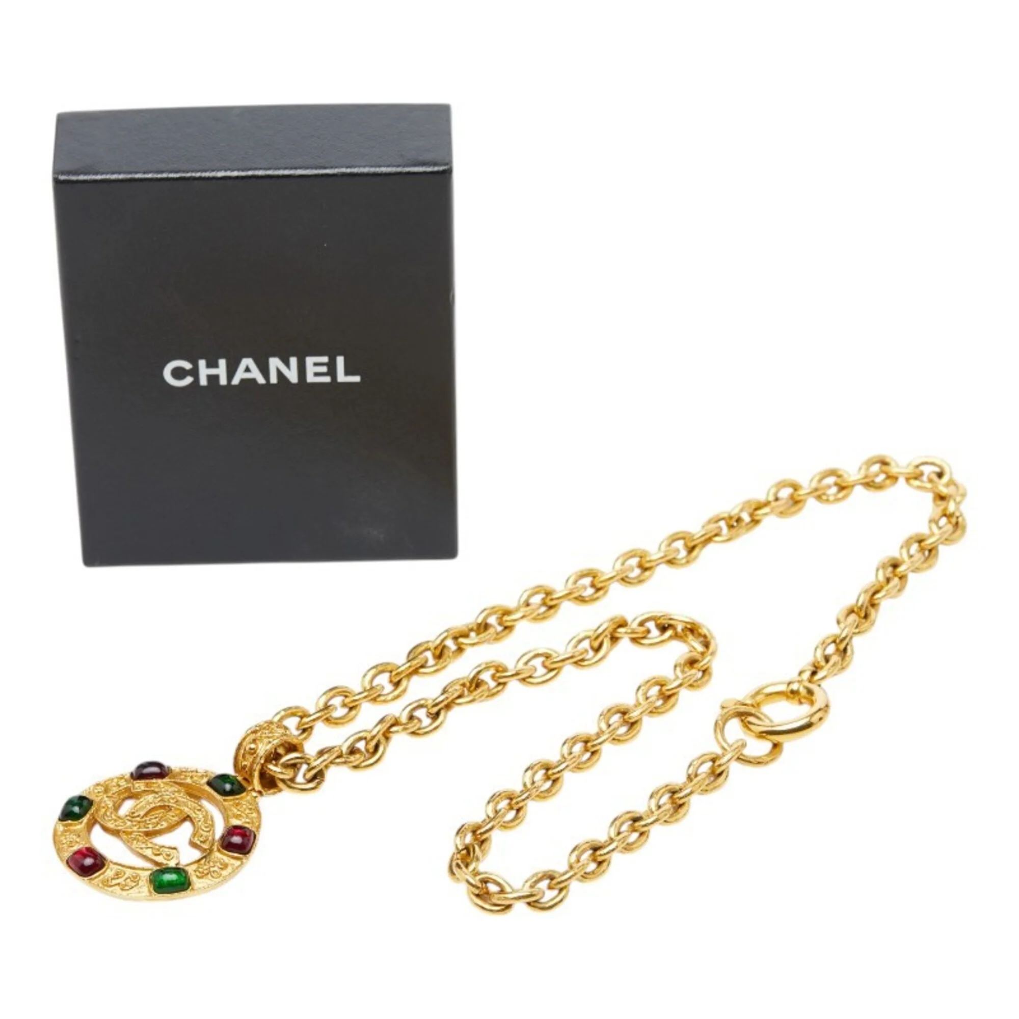 CC Logo Pendant Necklace Metal - Image 7