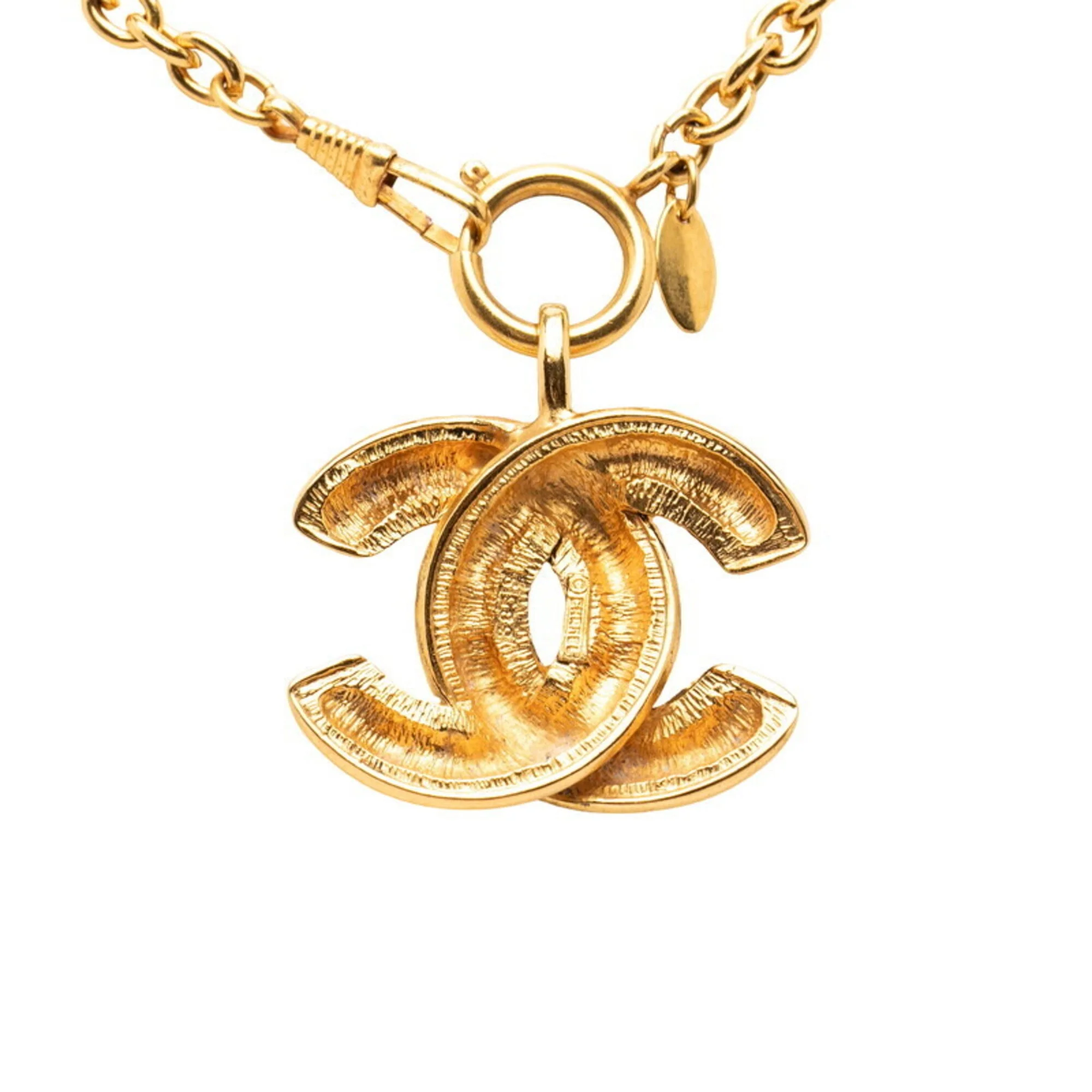 CC Logo Pendant Necklace Metal - Image 2