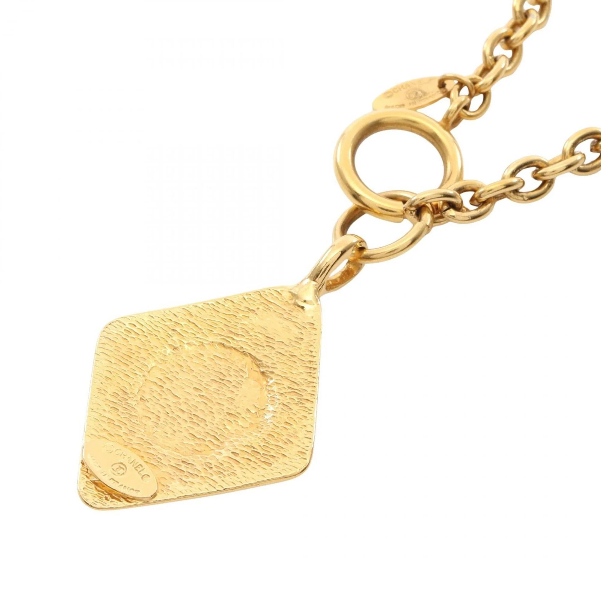 CC Logo Pendant Necklace Metal - Image 2
