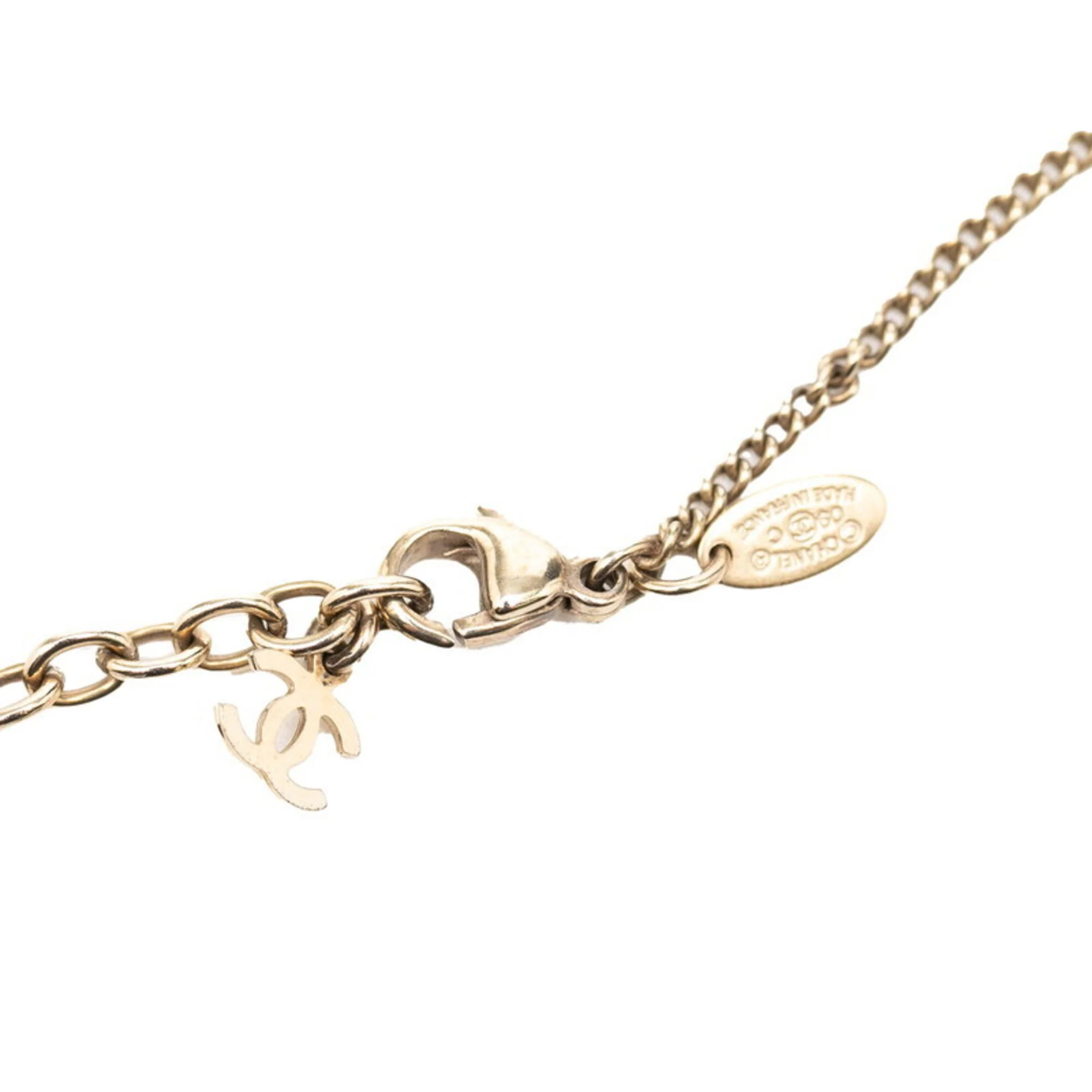 CC Logo Pendant Necklace Metal - Image 4