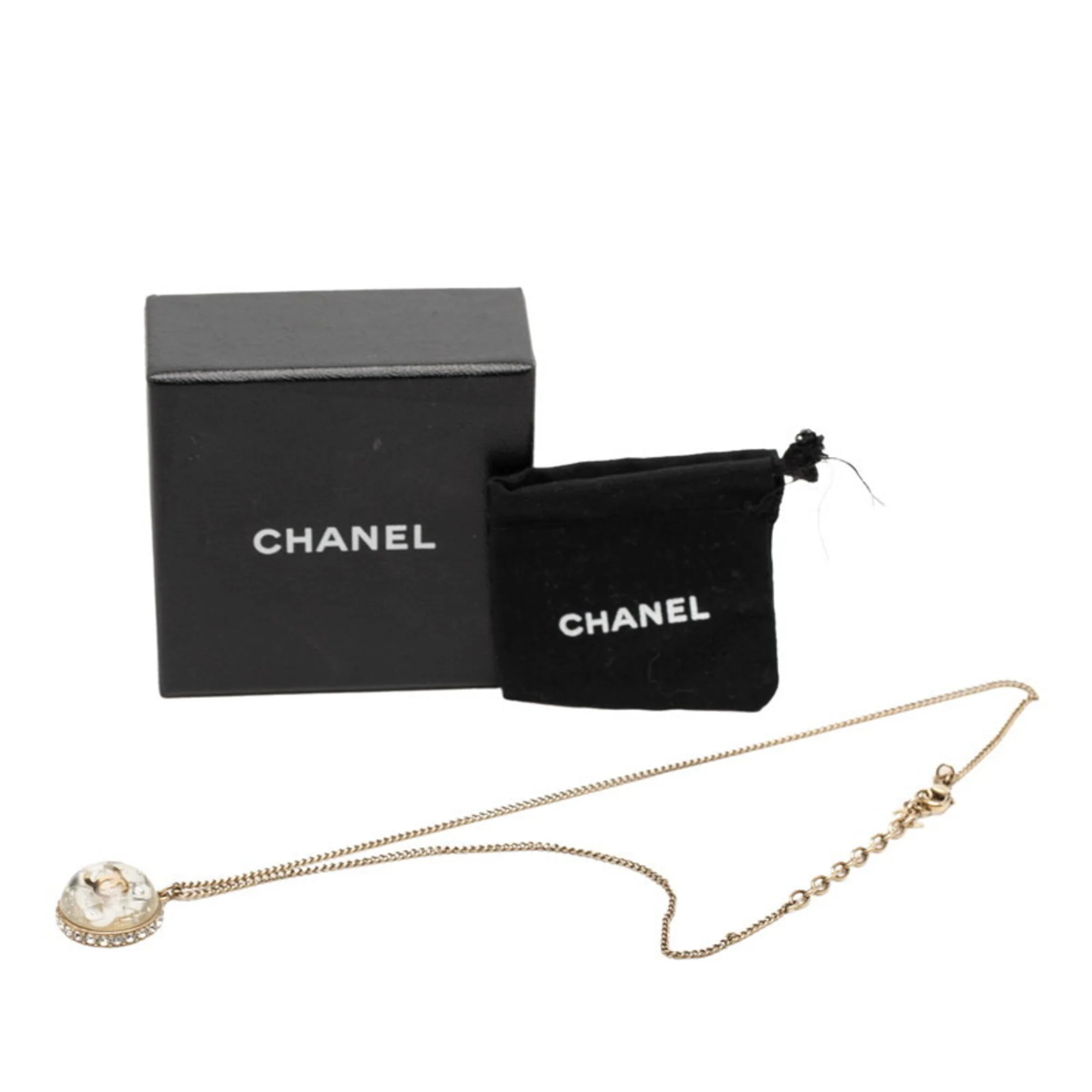 CC Logo Pendant Necklace Metal - Image 6