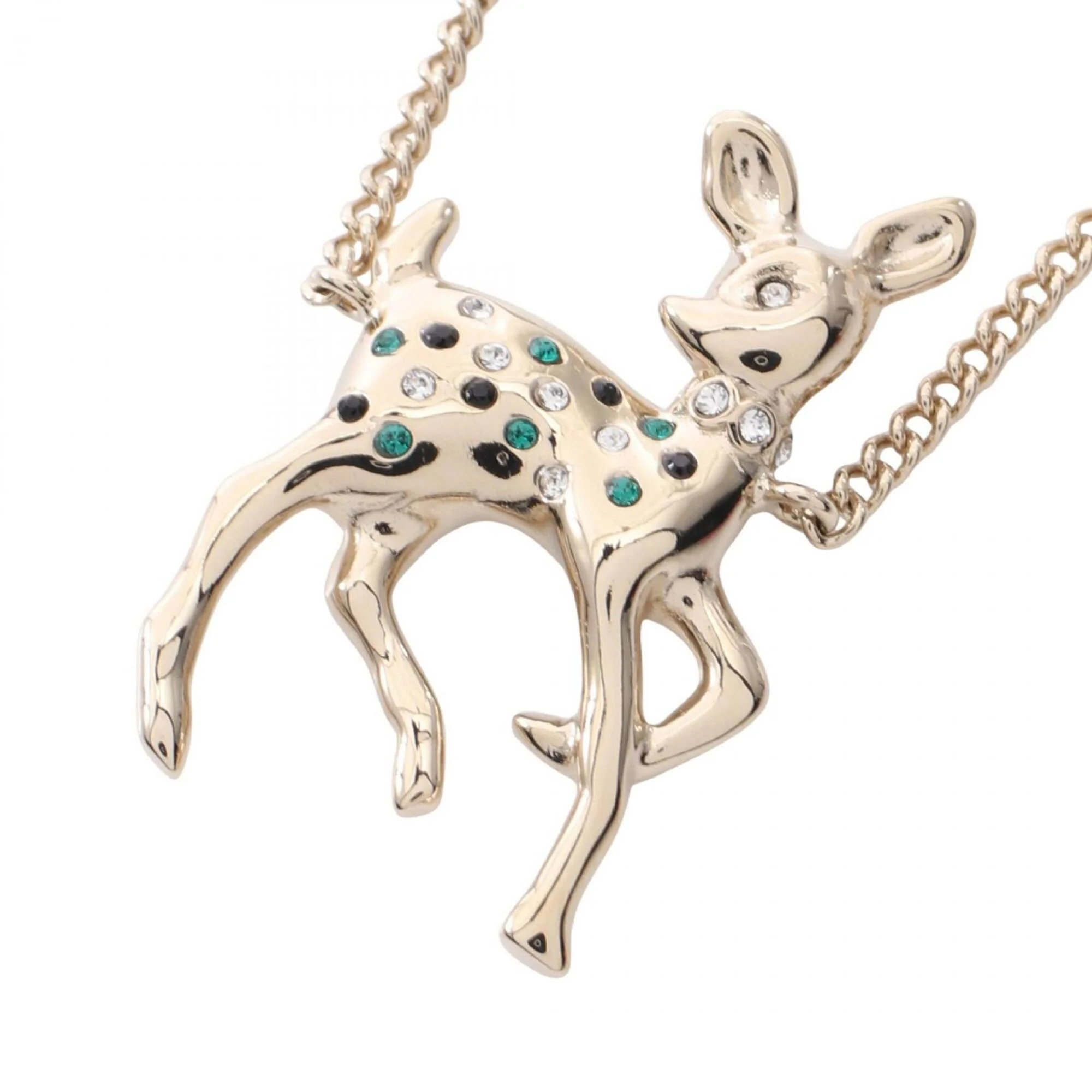 CC Logo Pendant Necklace Metal
