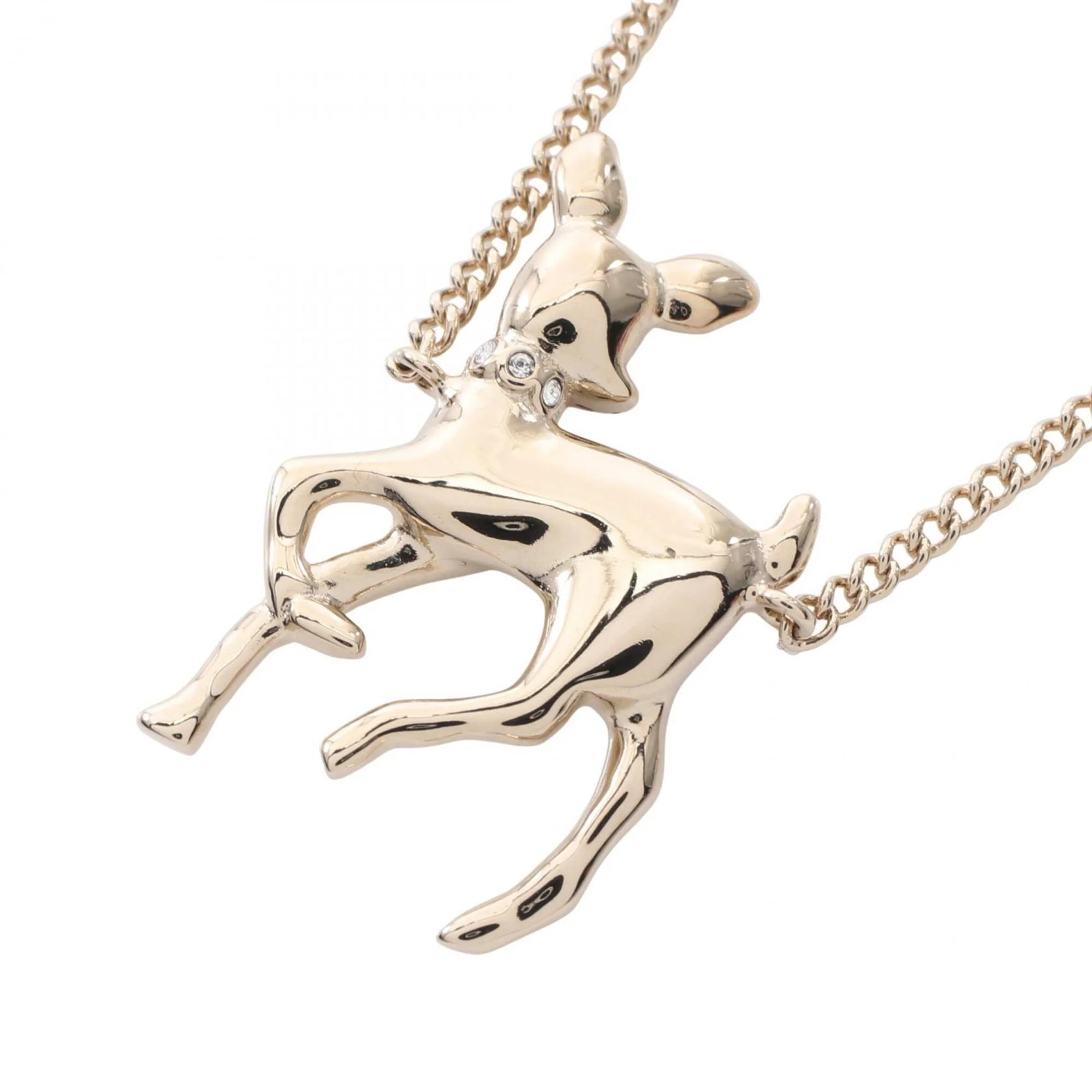 CC Logo Pendant Necklace Metal - Image 2