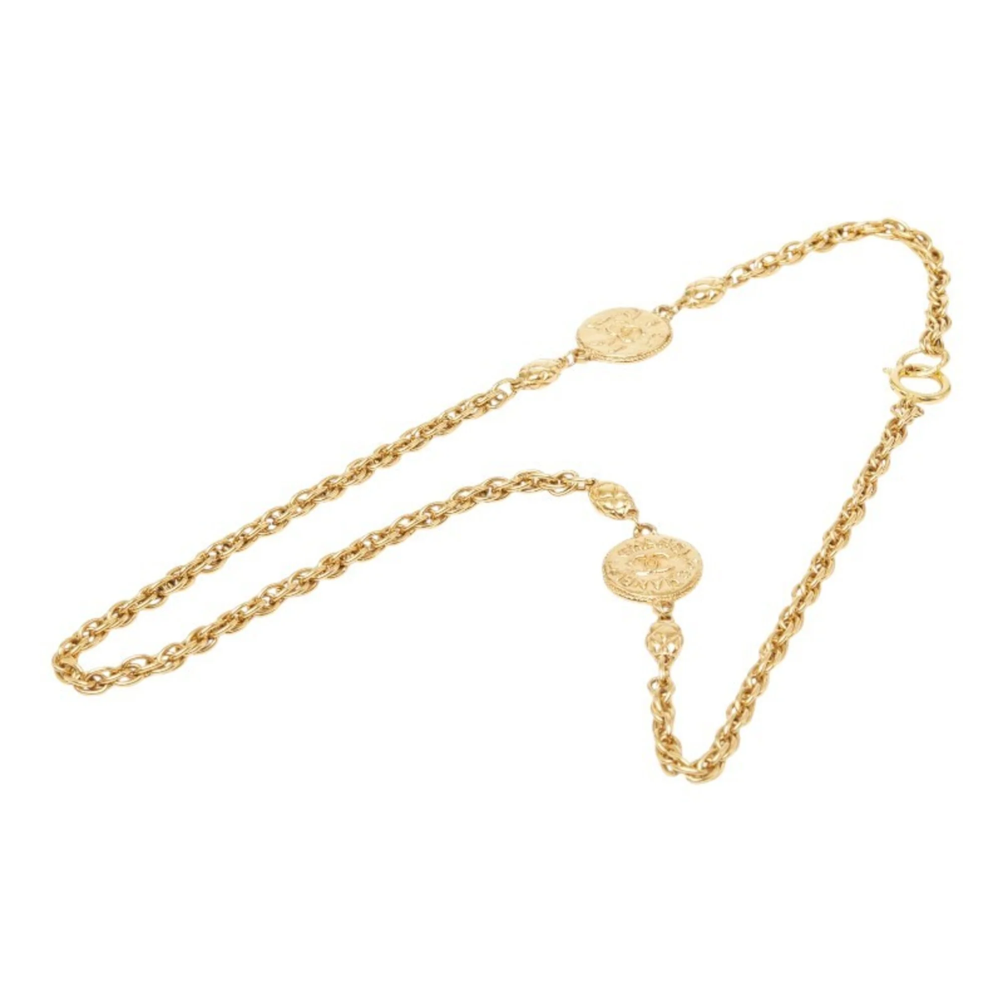 CC Logo Pendant Necklace Metal - Image 2