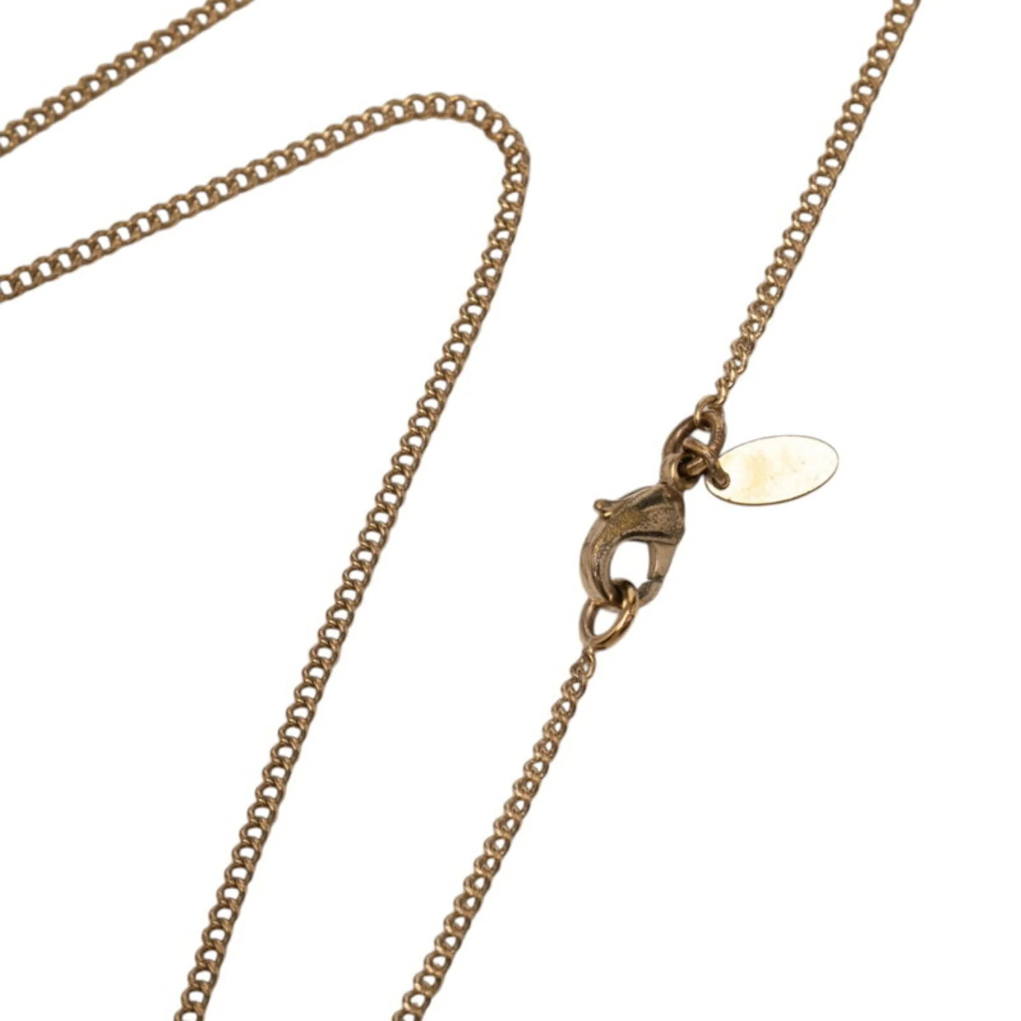 CC Logo Pendant Necklace Metal - Image 5