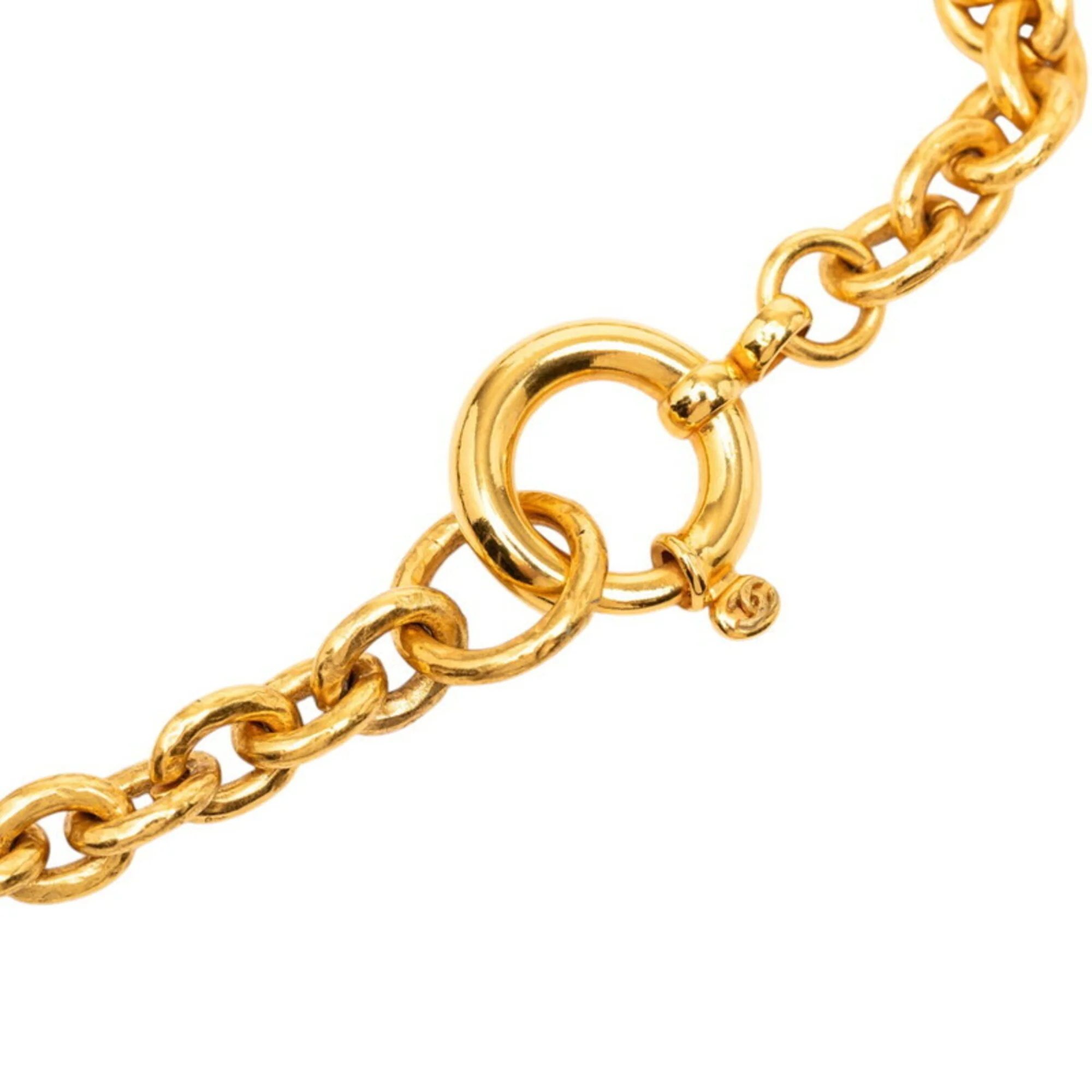 CC Logo Pendant Necklace Metal - Image 3