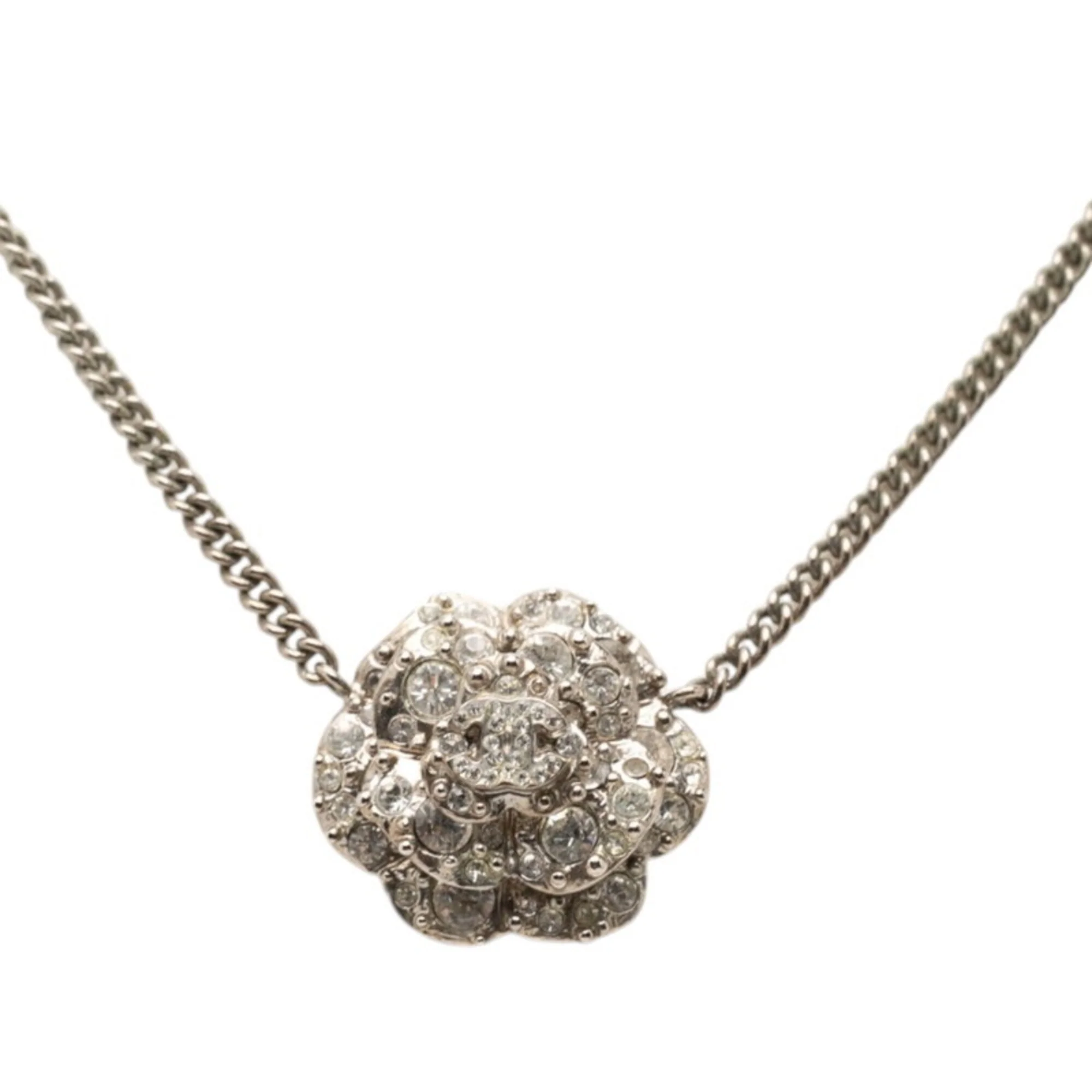 CC Logo Pendant Necklace Metal