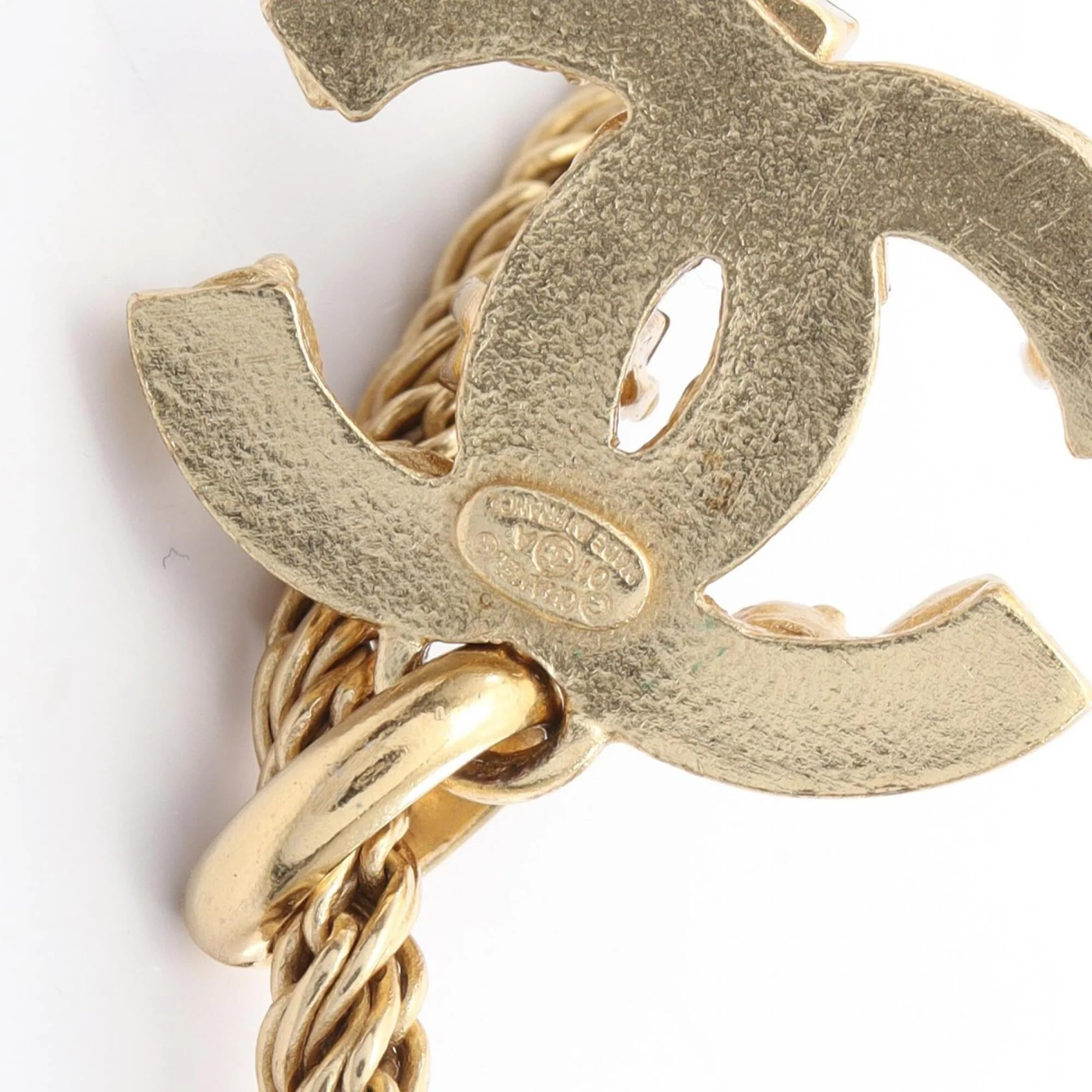 CC Logo Pendant Necklace Metal - Image 5