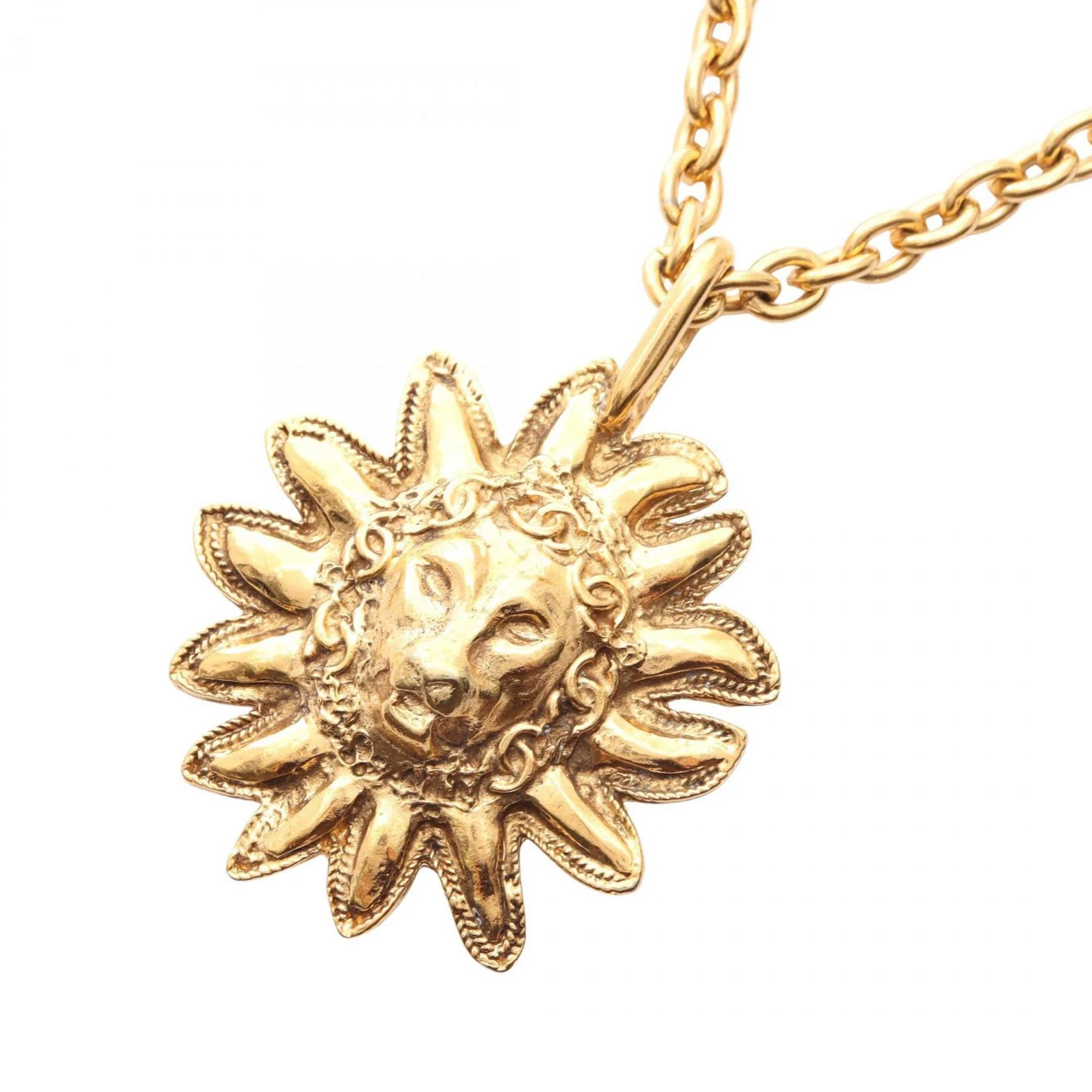 CC Logo Pendant Necklace Metal
