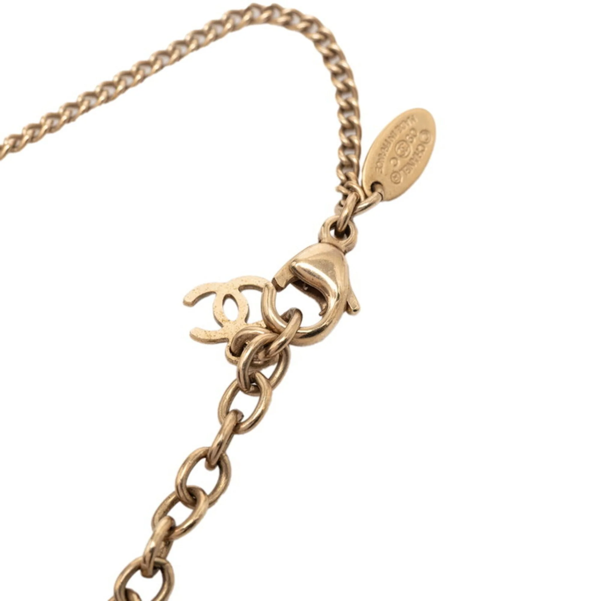 CC Logo Pendant Necklace Metal - Image 4