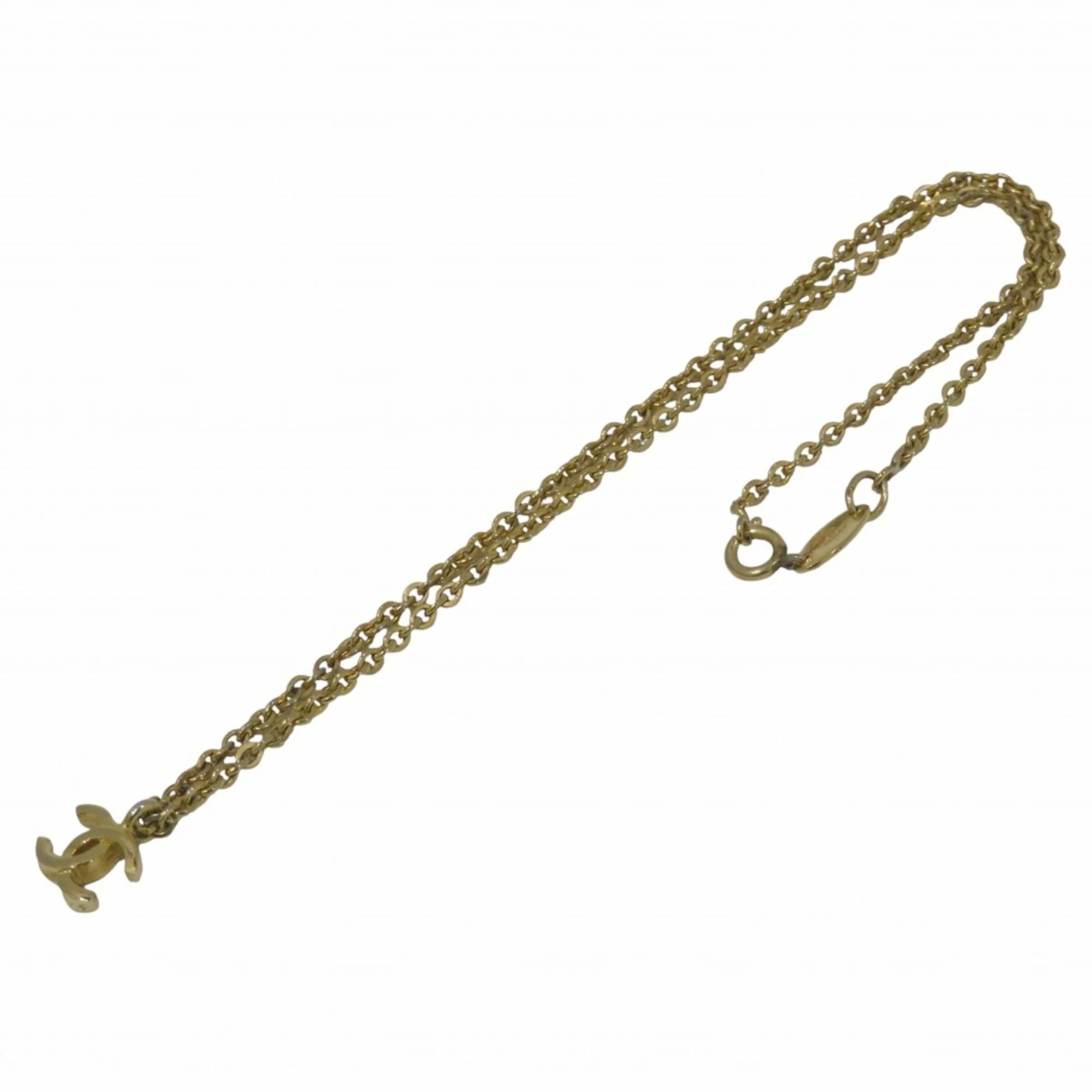CC Logo Pendant Necklace Metal - Image 3
