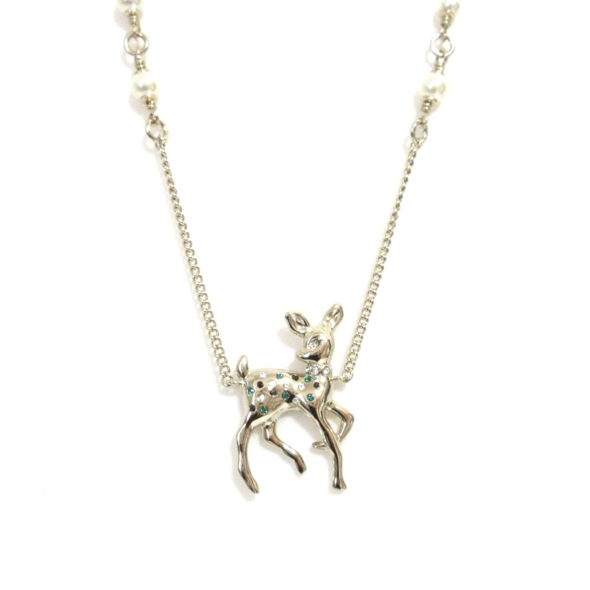CC Logo Pendant Necklace Metal