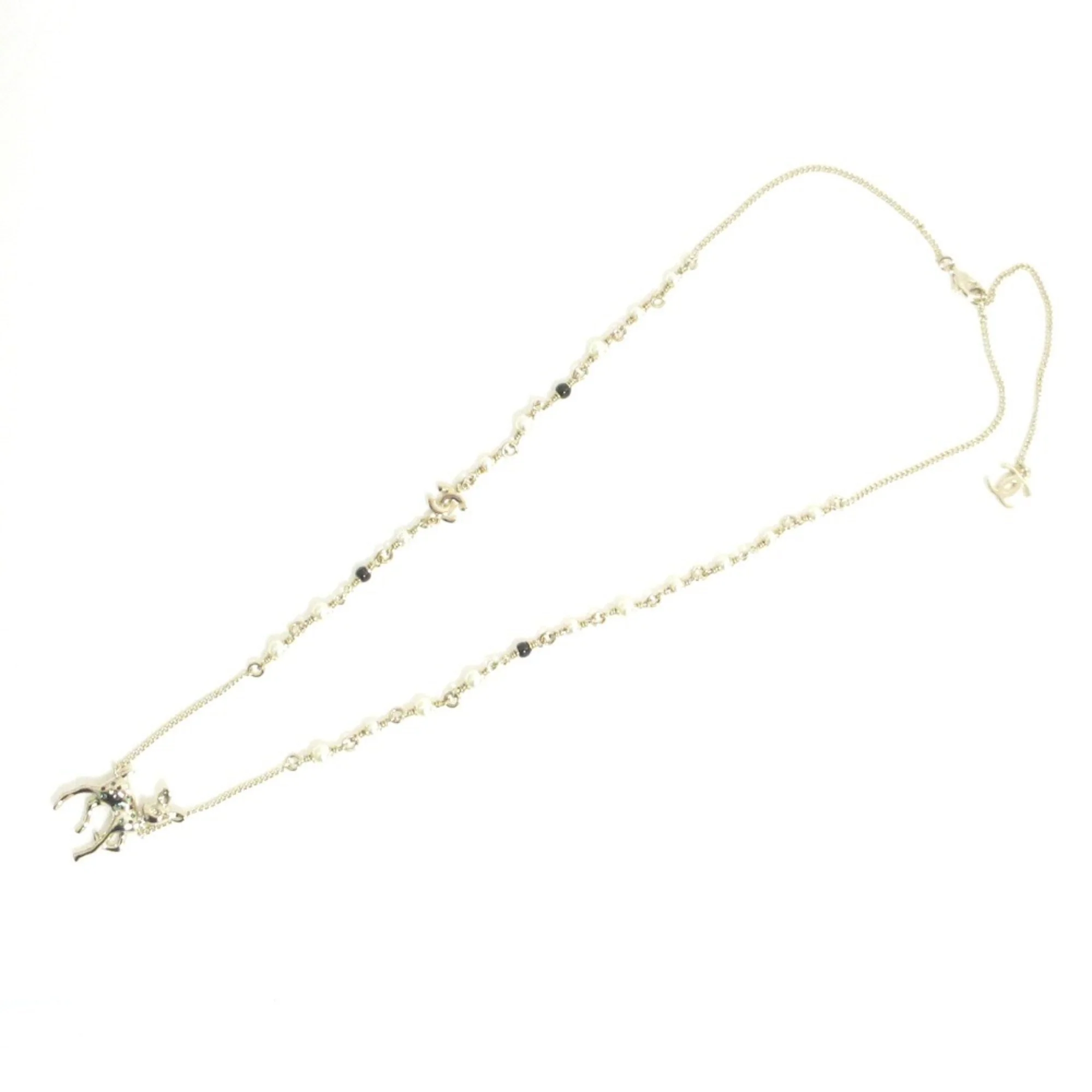 CC Logo Pendant Necklace Metal - Image 2