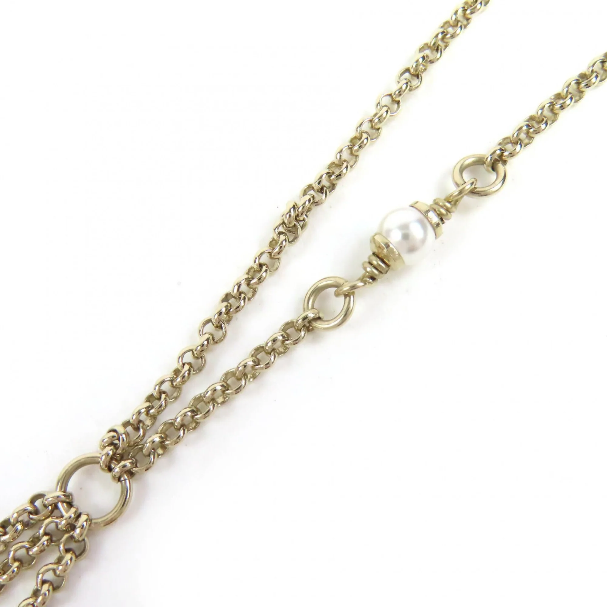 CC Logo Pendant Necklace Metal - Image 5