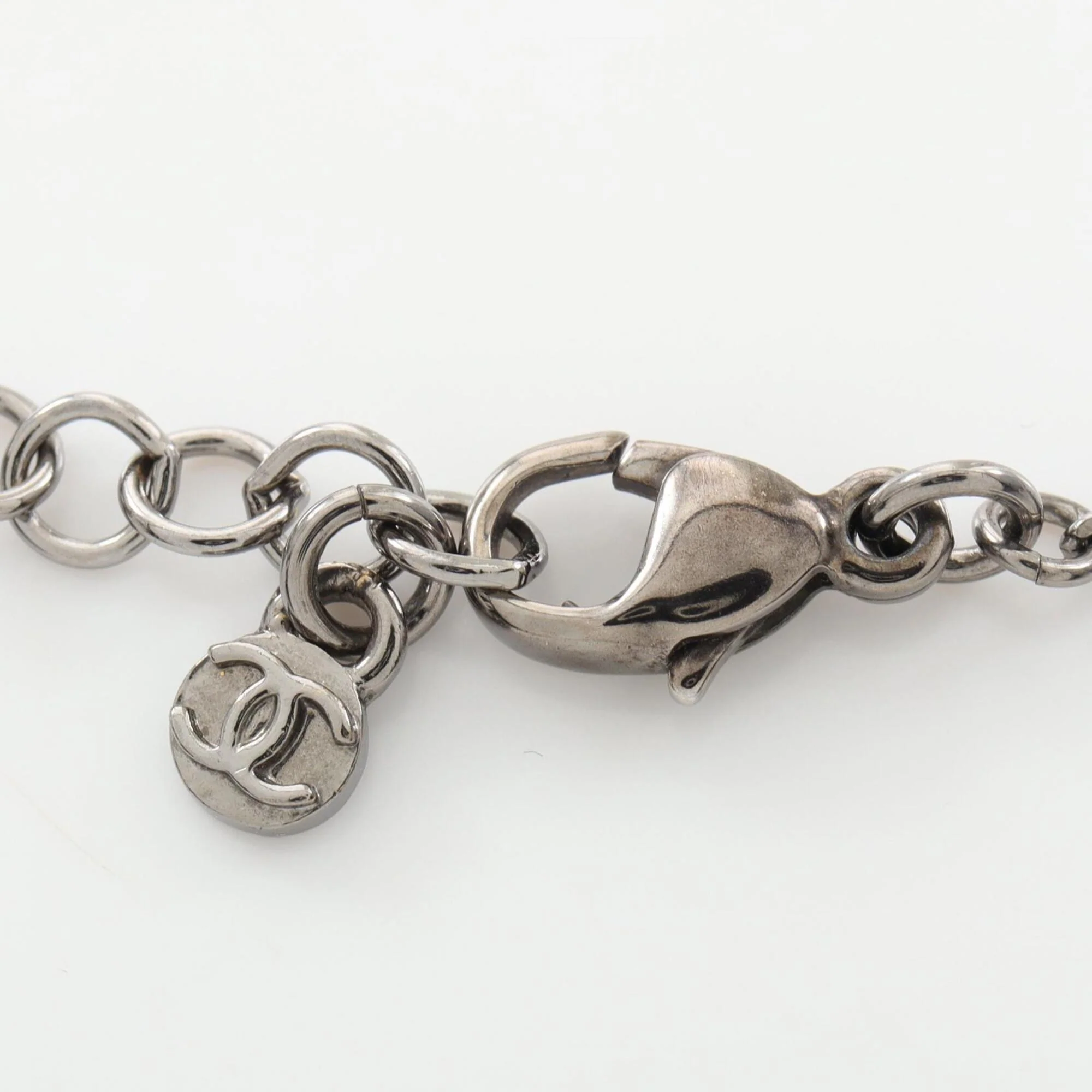 CC Logo Pendant Necklace Sterling Silver - Image 4