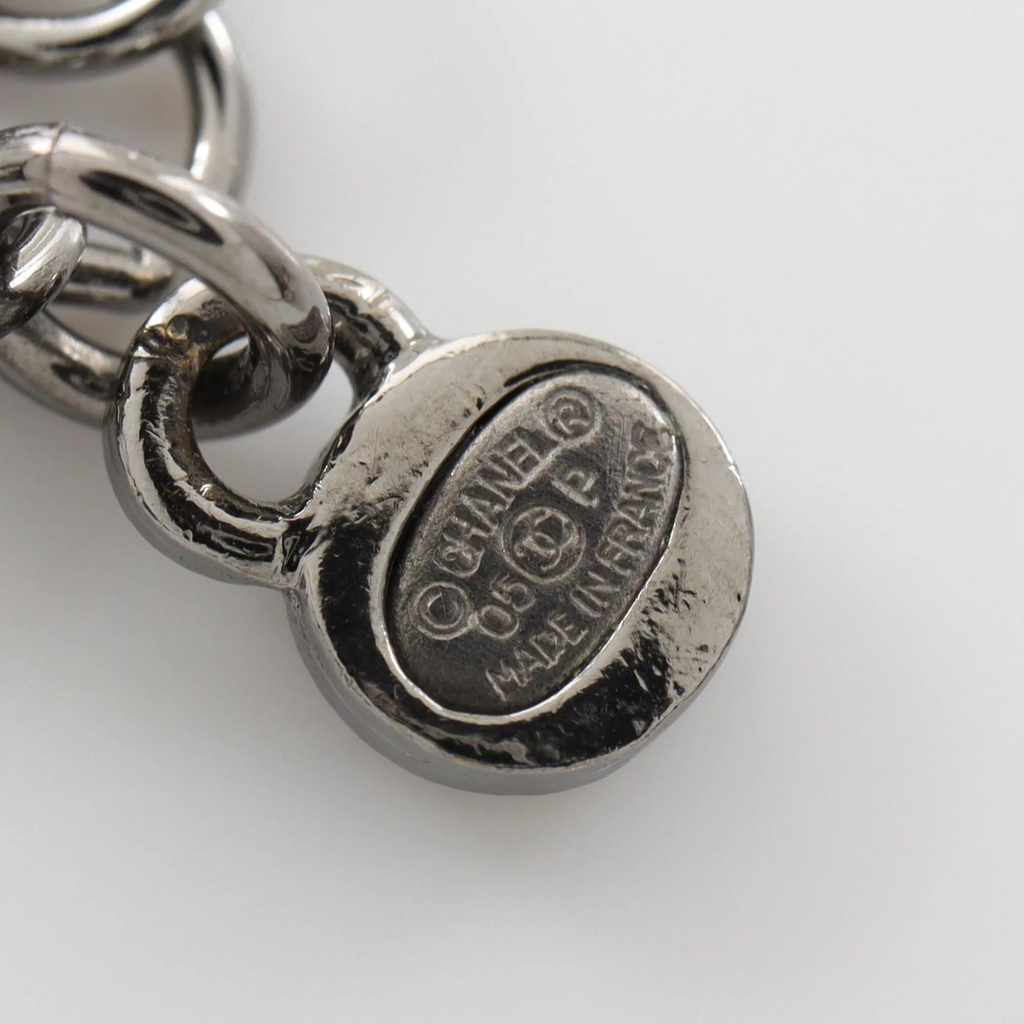 CC Logo Pendant Necklace Sterling Silver - Image 5