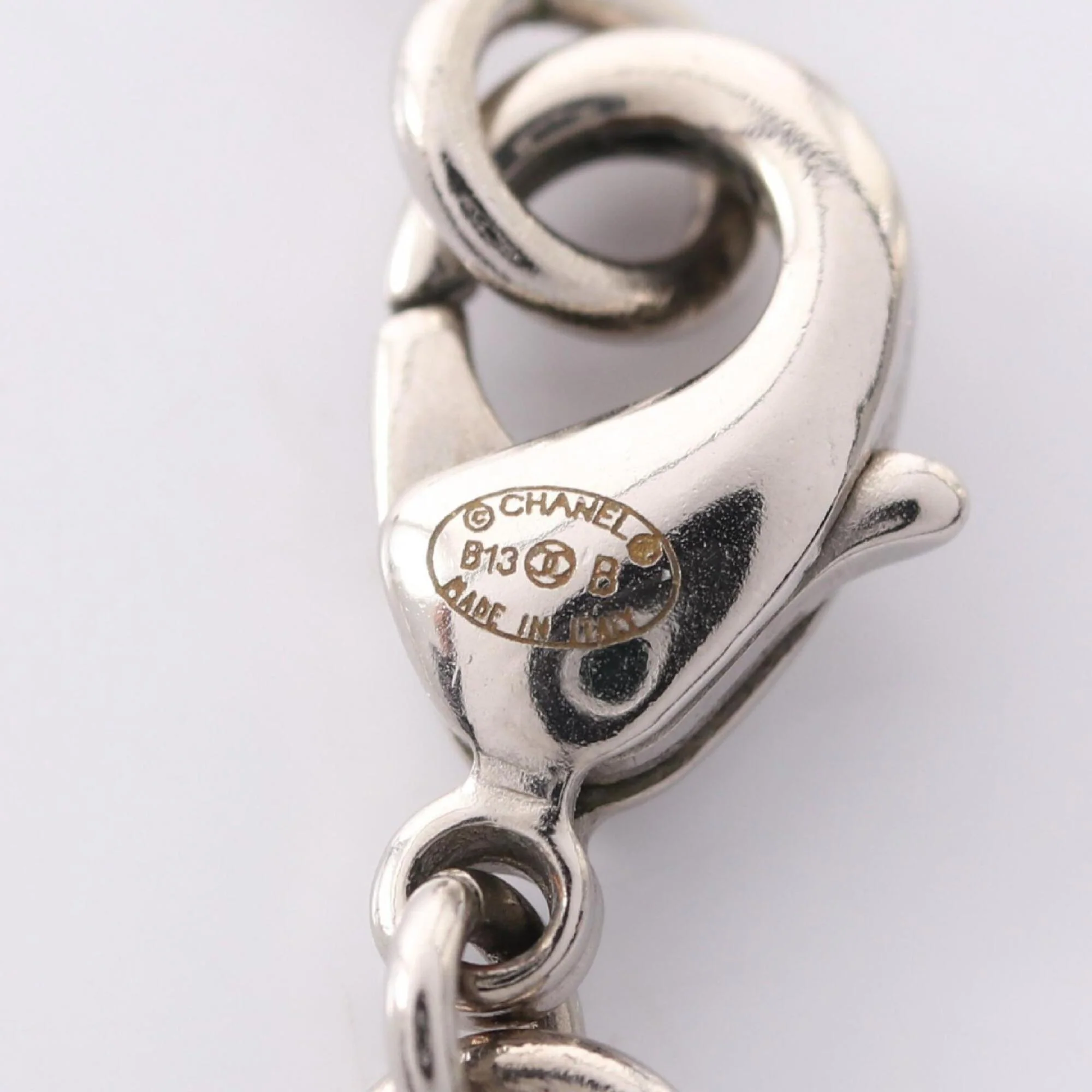 CC Logo Pendant Necklace Sterling Silver - Image 5