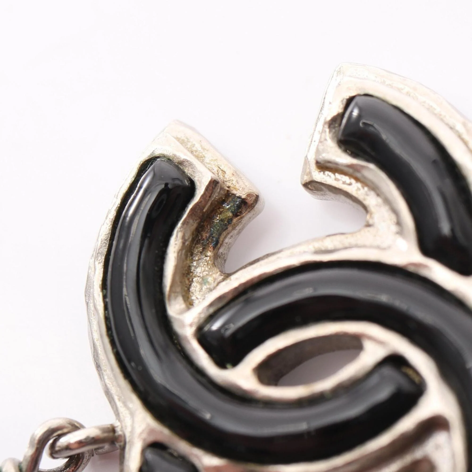 CC Logo Pendant Necklace Sterling Silver - Image 7