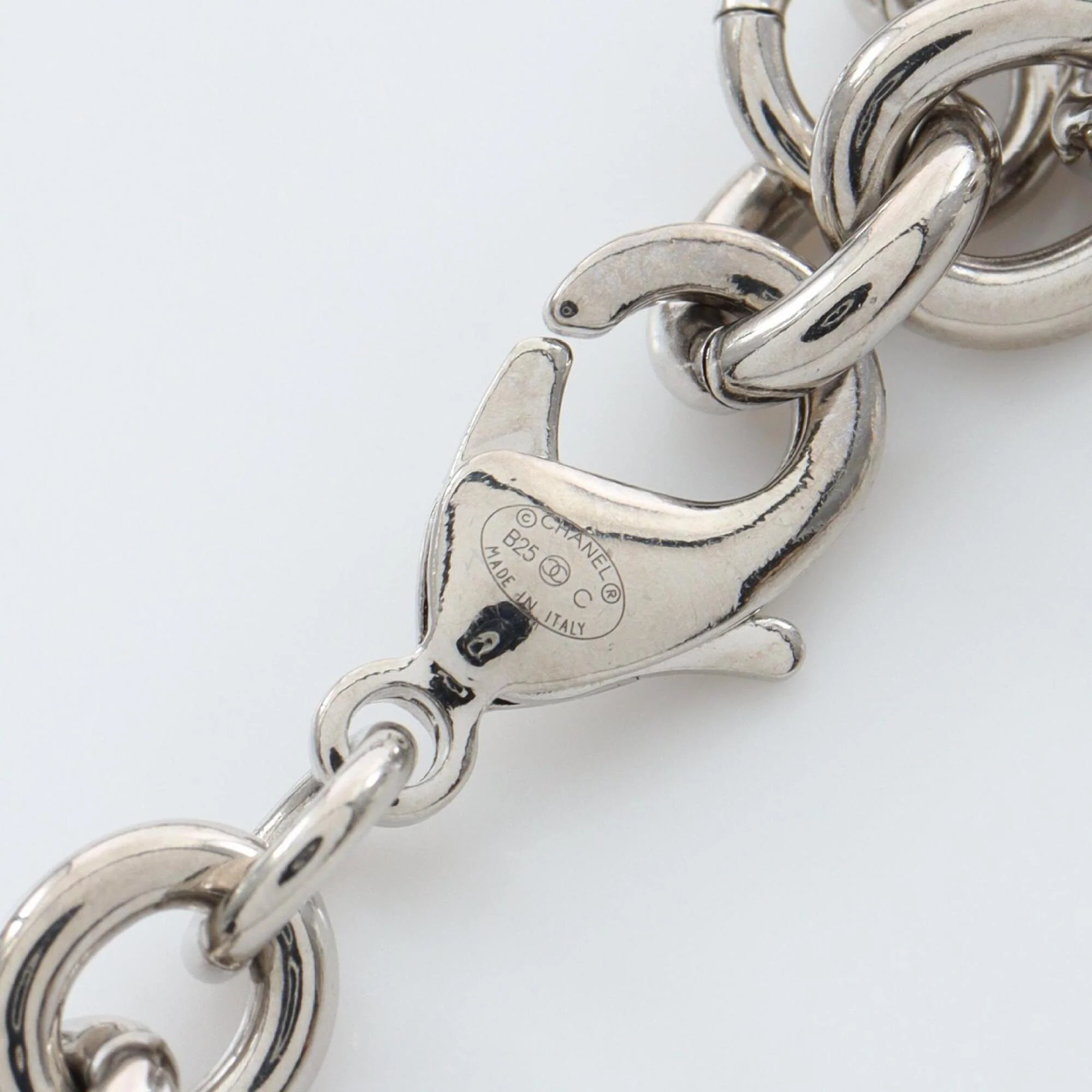 CC Logo Pendant Necklace Sterling Silver - Image 5