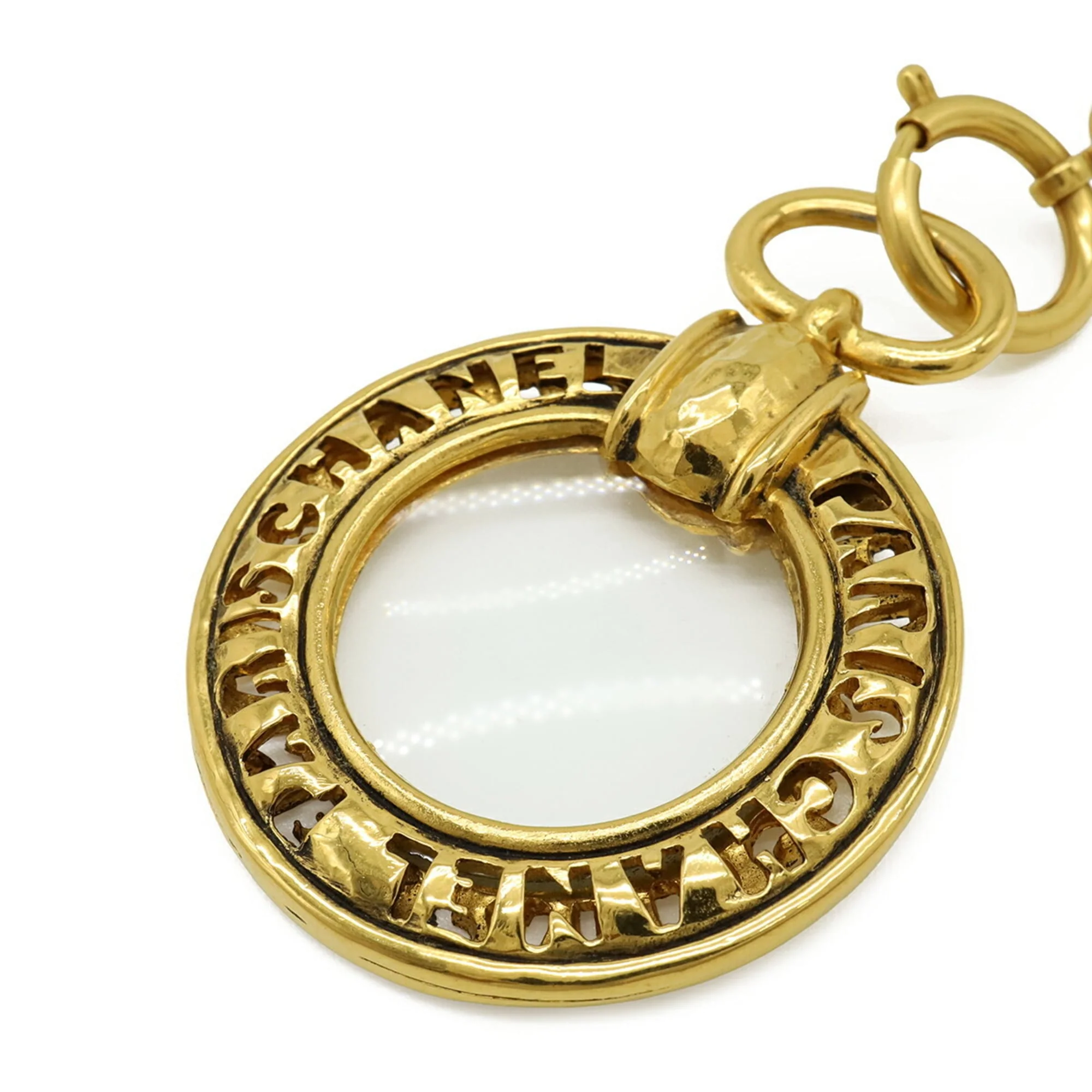 Magnifying Glass Pendant Necklace Metal - Image 4