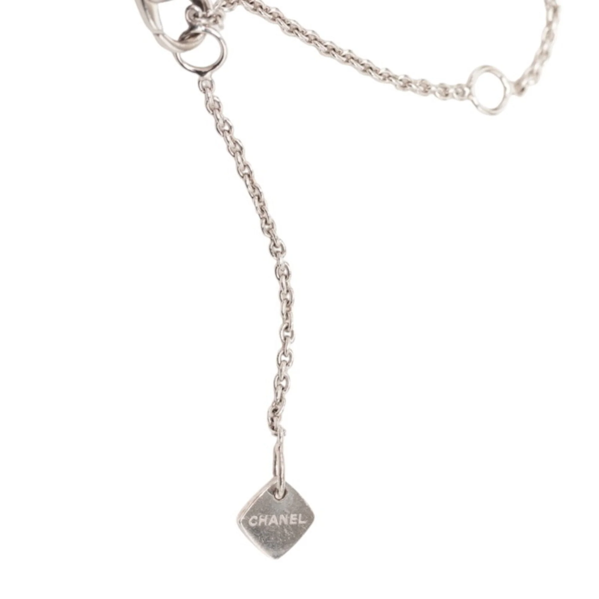 Matelasse Pendant Necklace 18K White Gold - Image 3